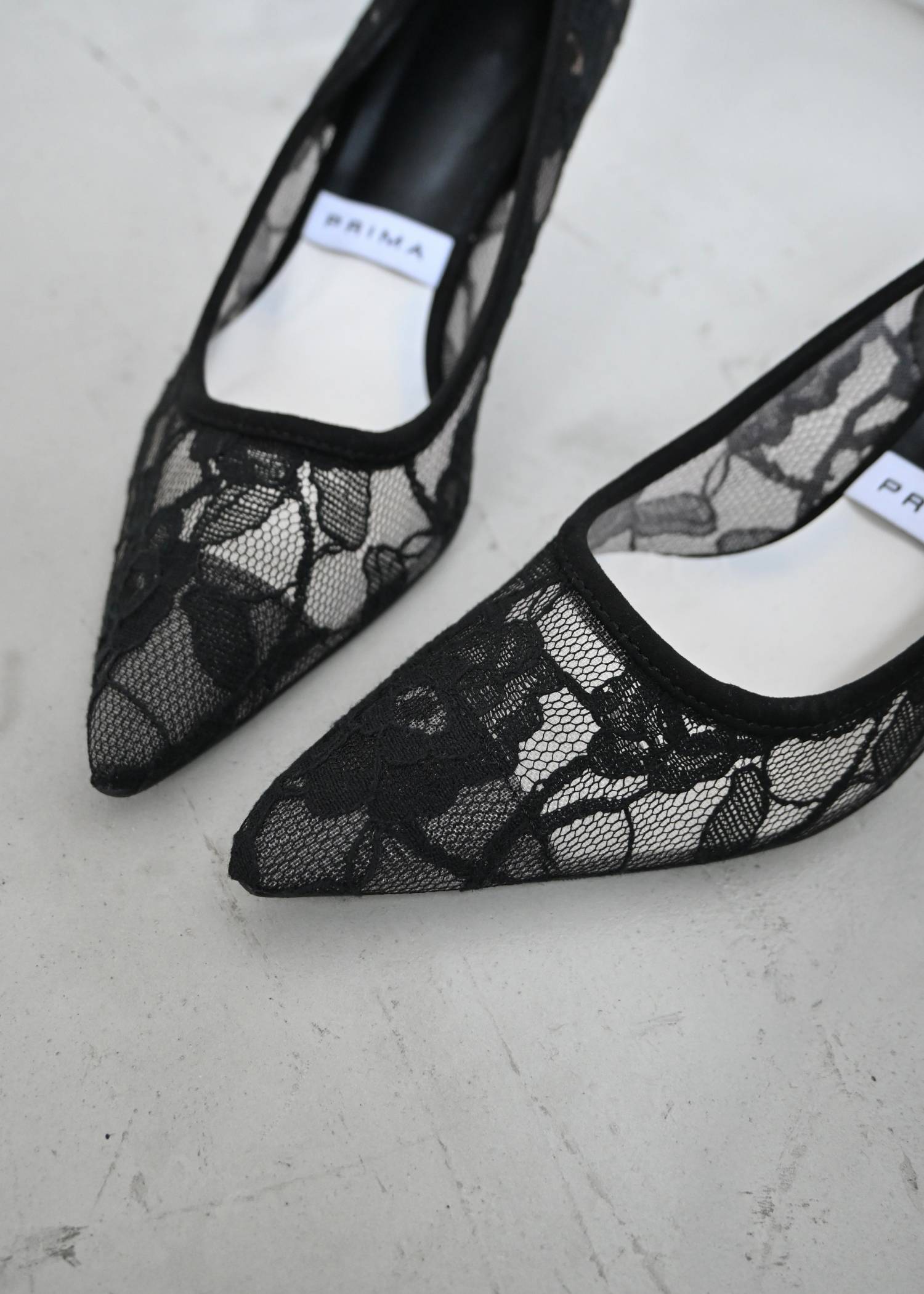 sheer fabric pointed toe pumps