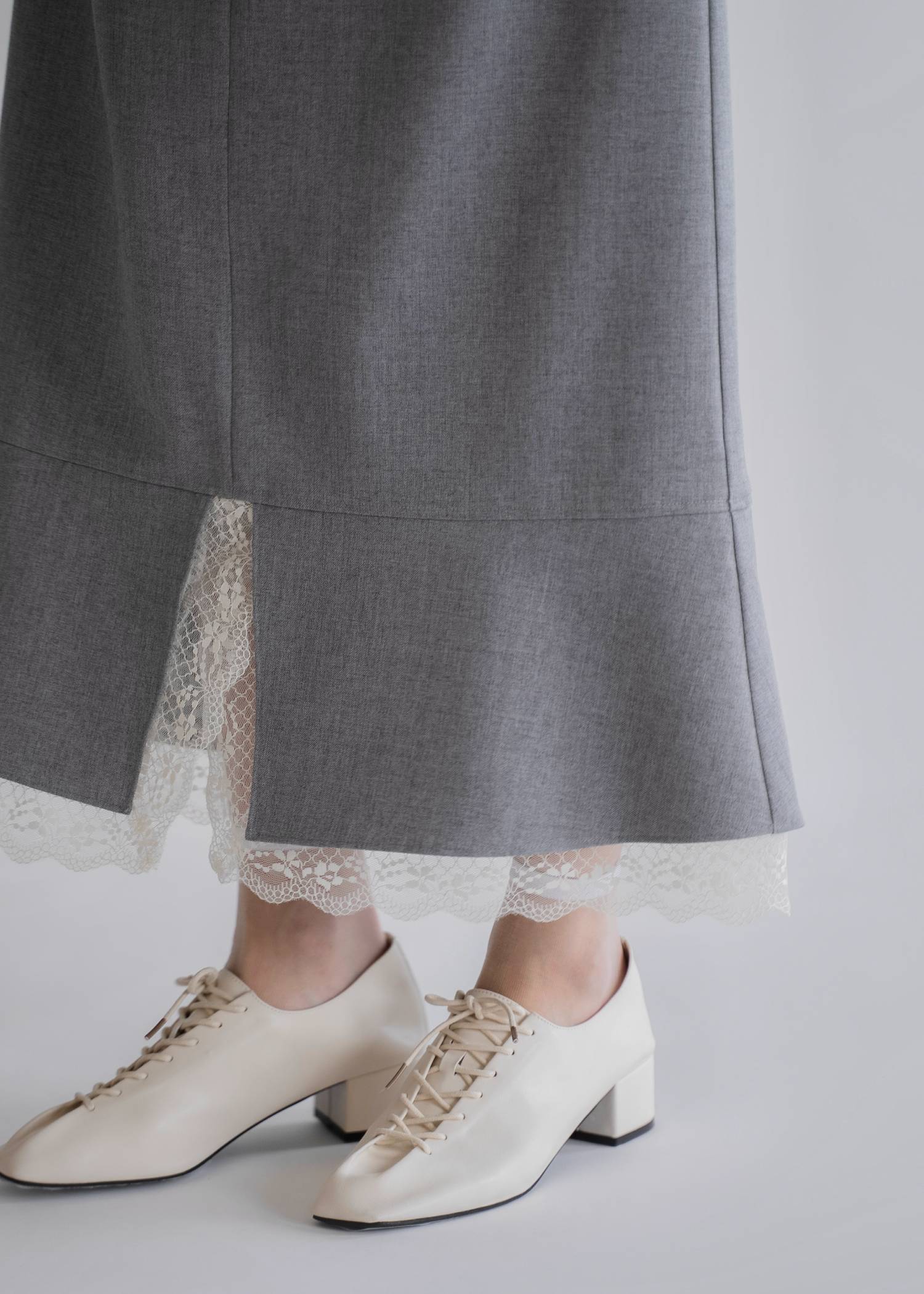 hem lace slit mermaid SK