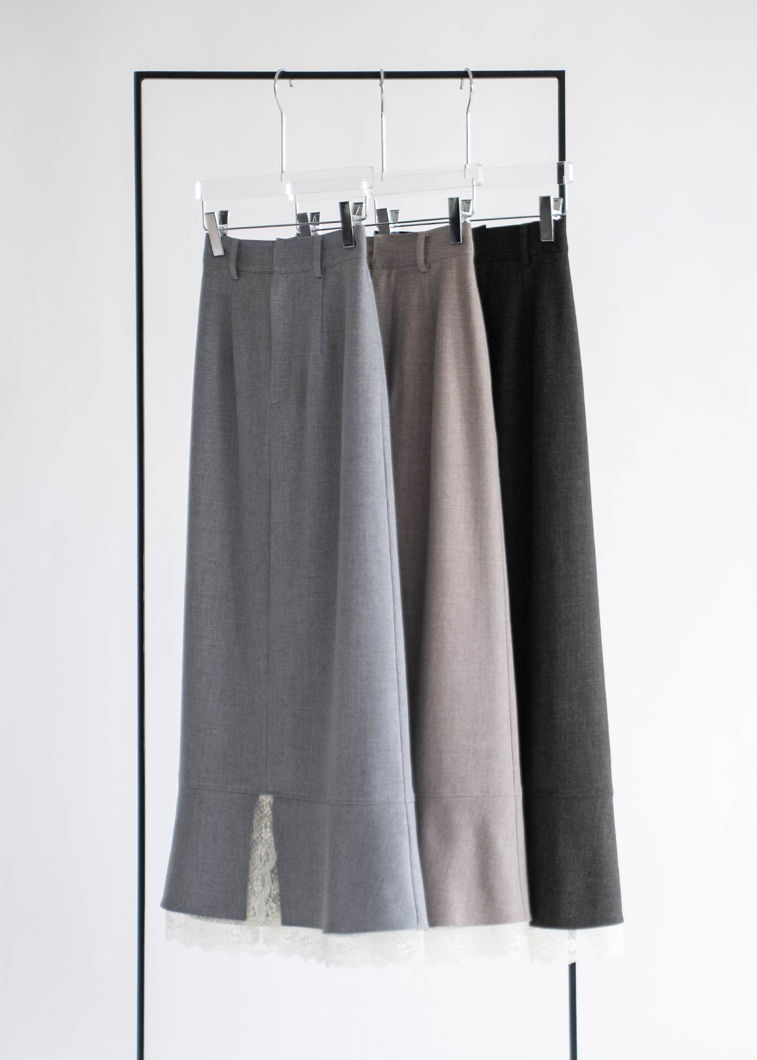 hem lace slit mermaid SK