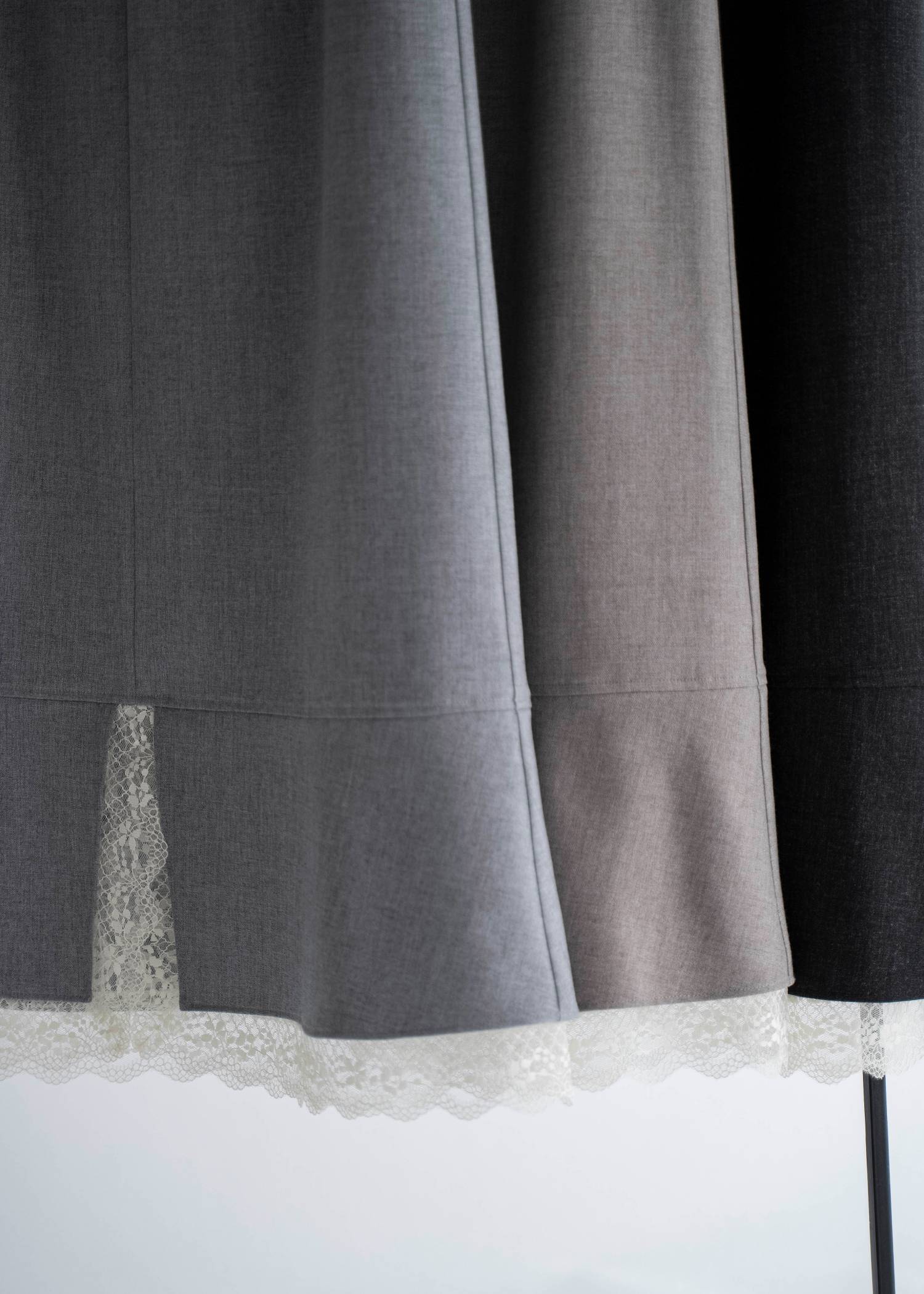 hem lace slit mermaid SK