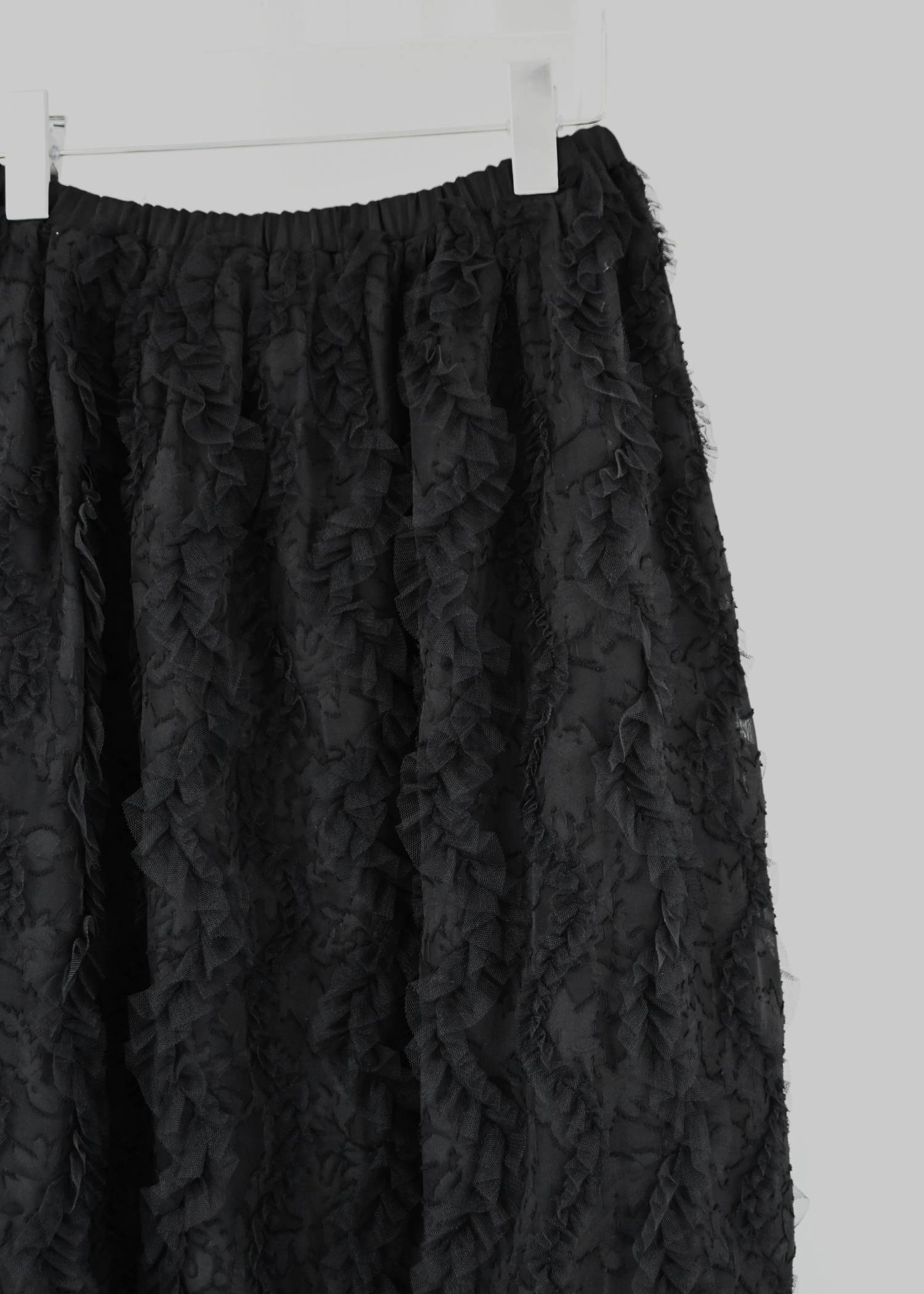 cocoon cut jacquard tulle gather SK