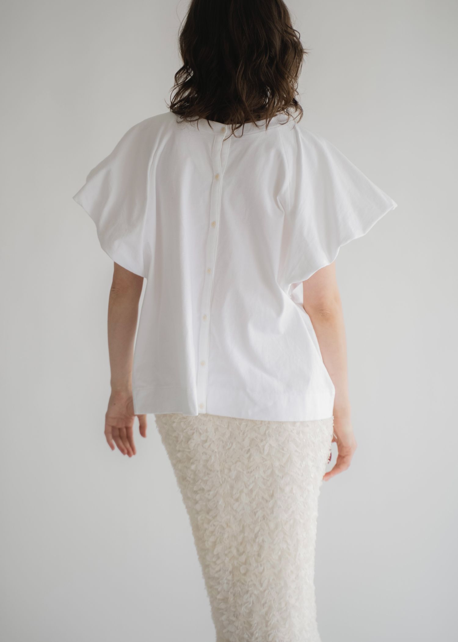 fringe wave tulle pencil SK