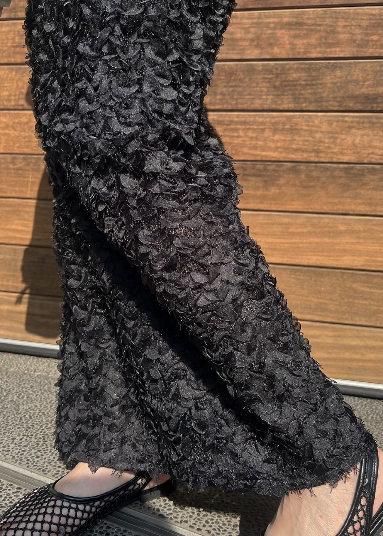 fringe wave tulle pencil SK