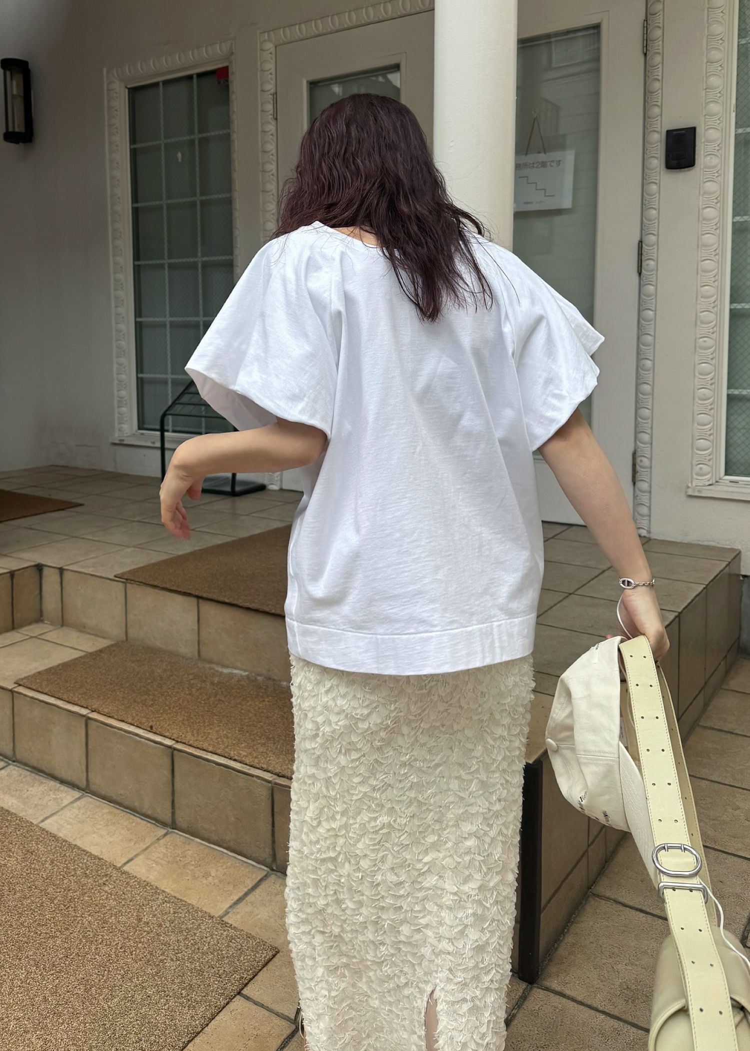 fringe wave tulle pencil SK