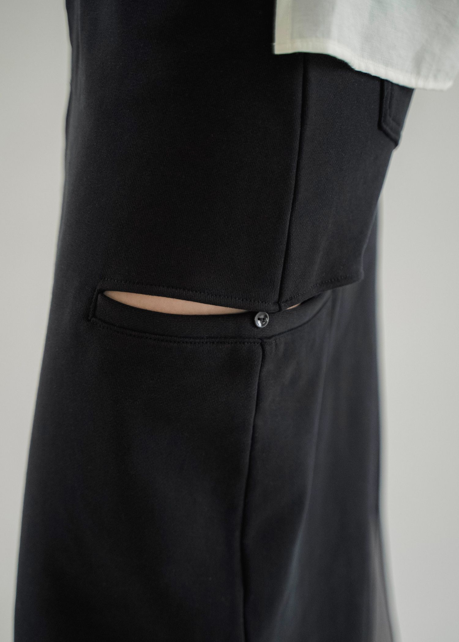 back bi color patchwork remake sweat SK