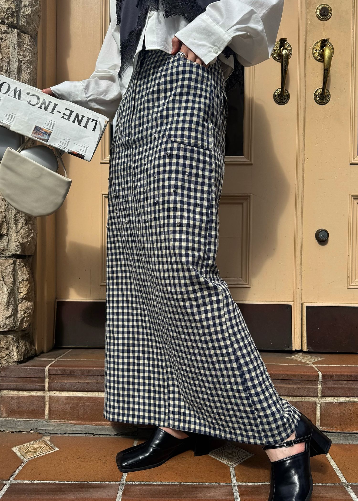 bijou embellished pencil SK