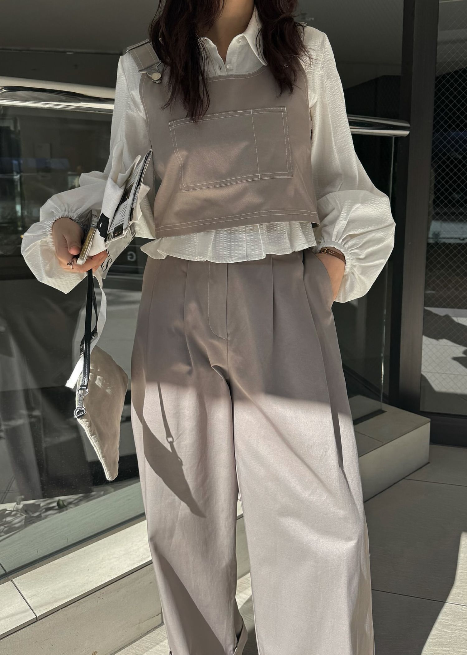 2piece roll up suspenders all-in-one