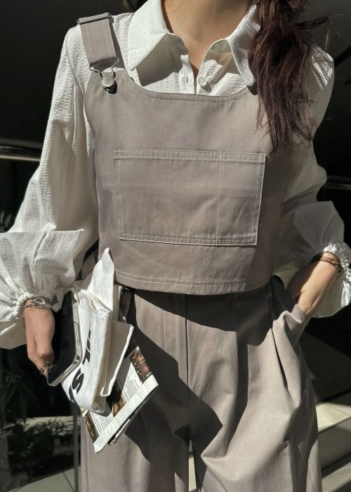2piece roll up suspenders all-in-one