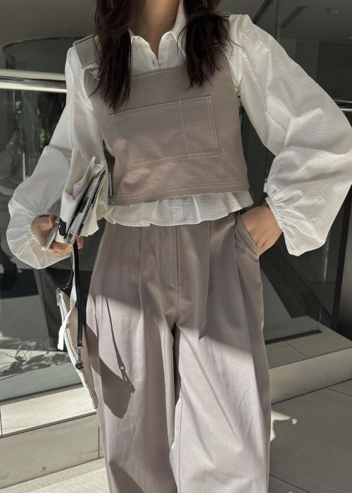 2piece roll up suspenders all-in-one