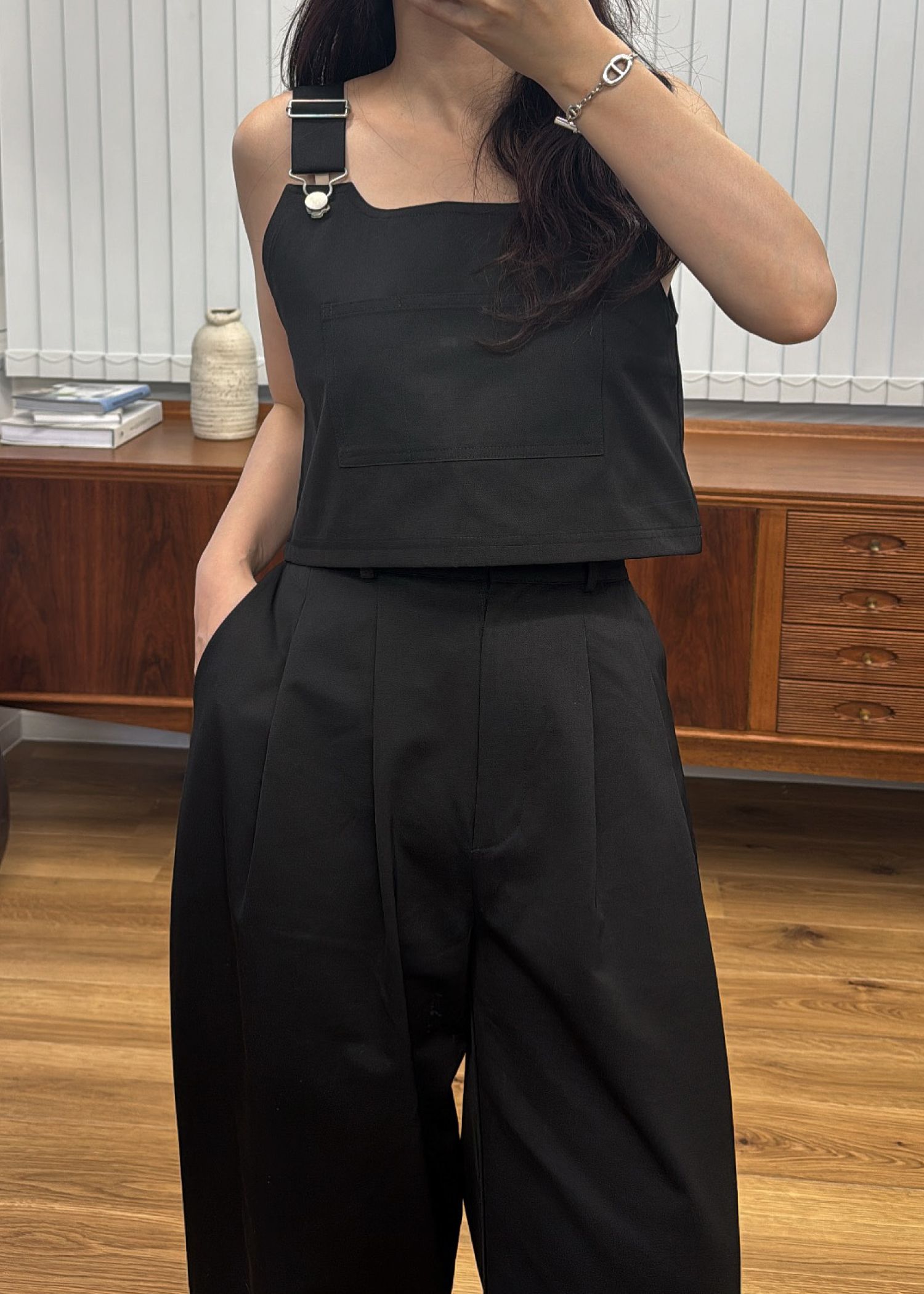 2piece roll up suspenders all-in-one