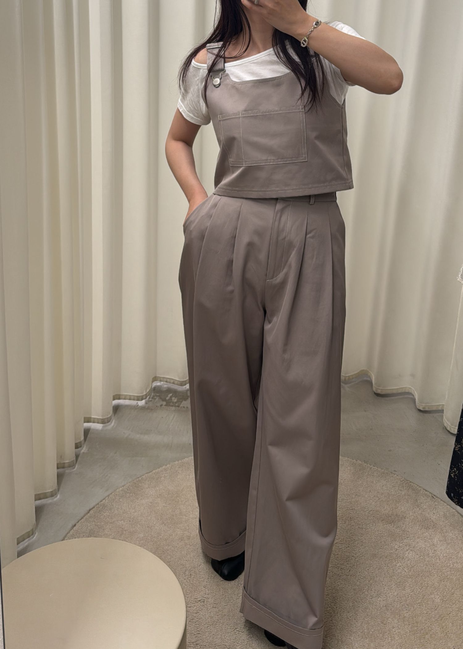 2piece roll up suspenders all-in-one