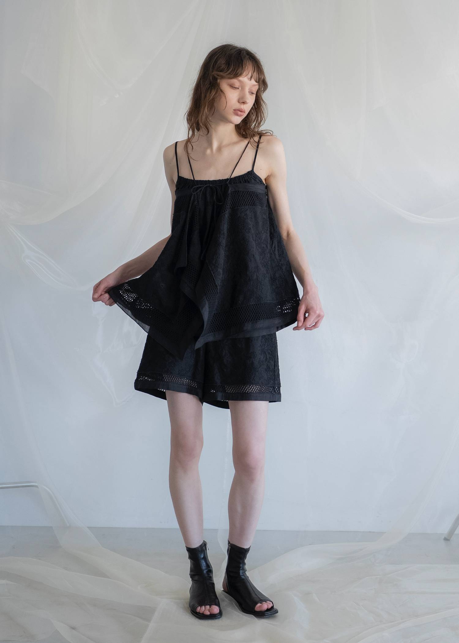 multi way drape panel cami tops