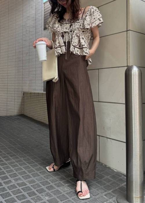 double collar lace bolero tops
