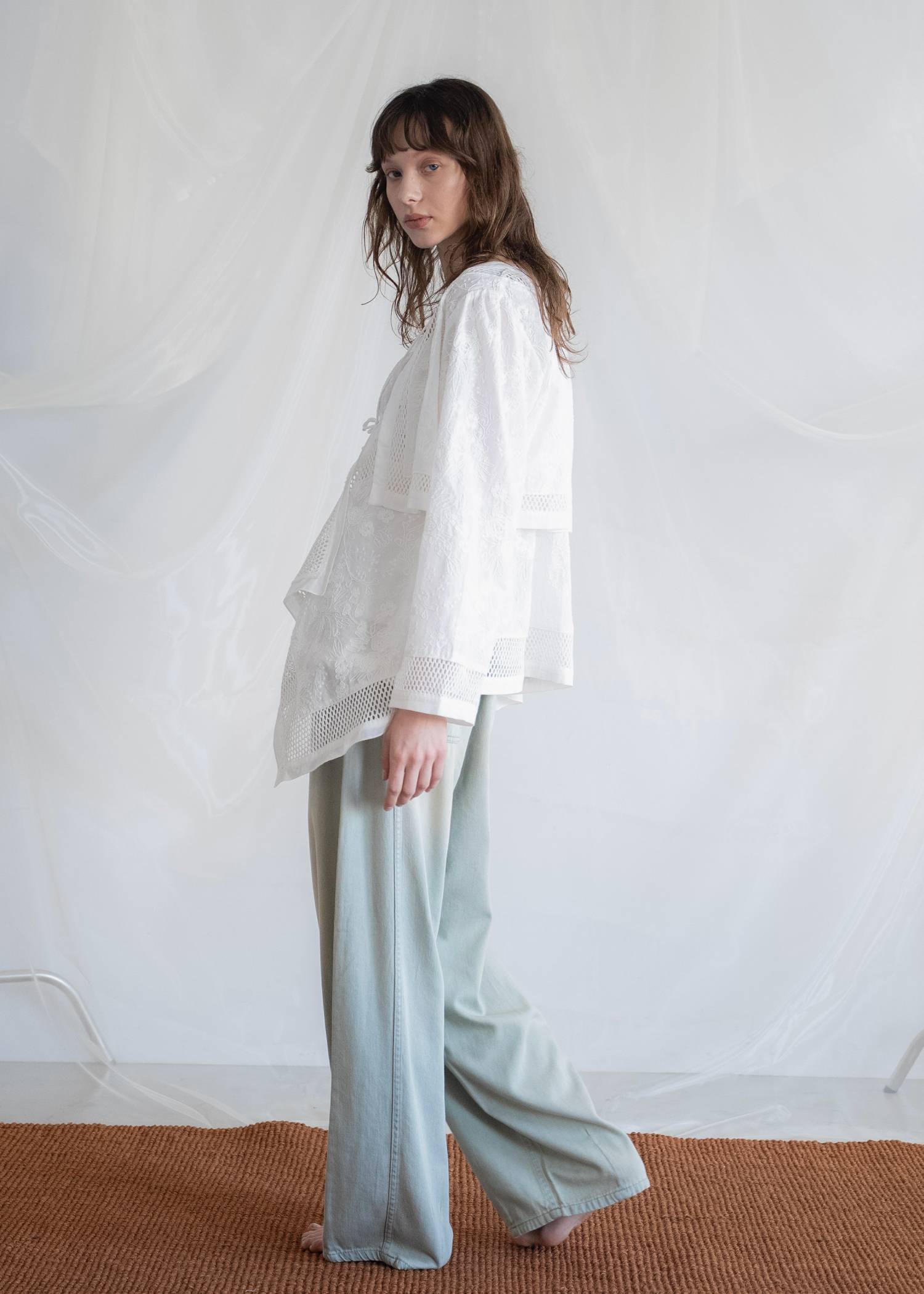 trimming lace cropped bolero BL