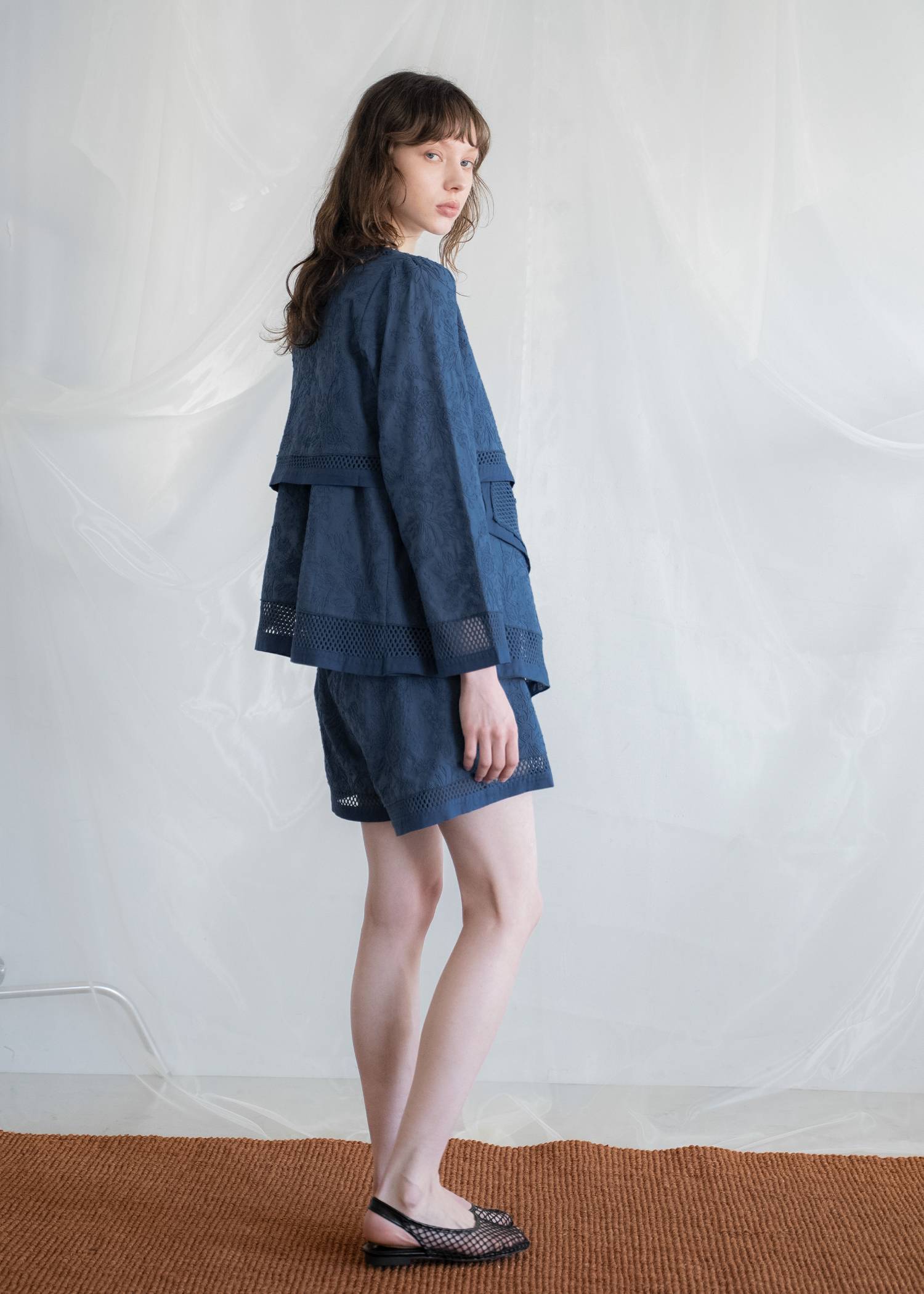 trimming lace cropped bolero BL