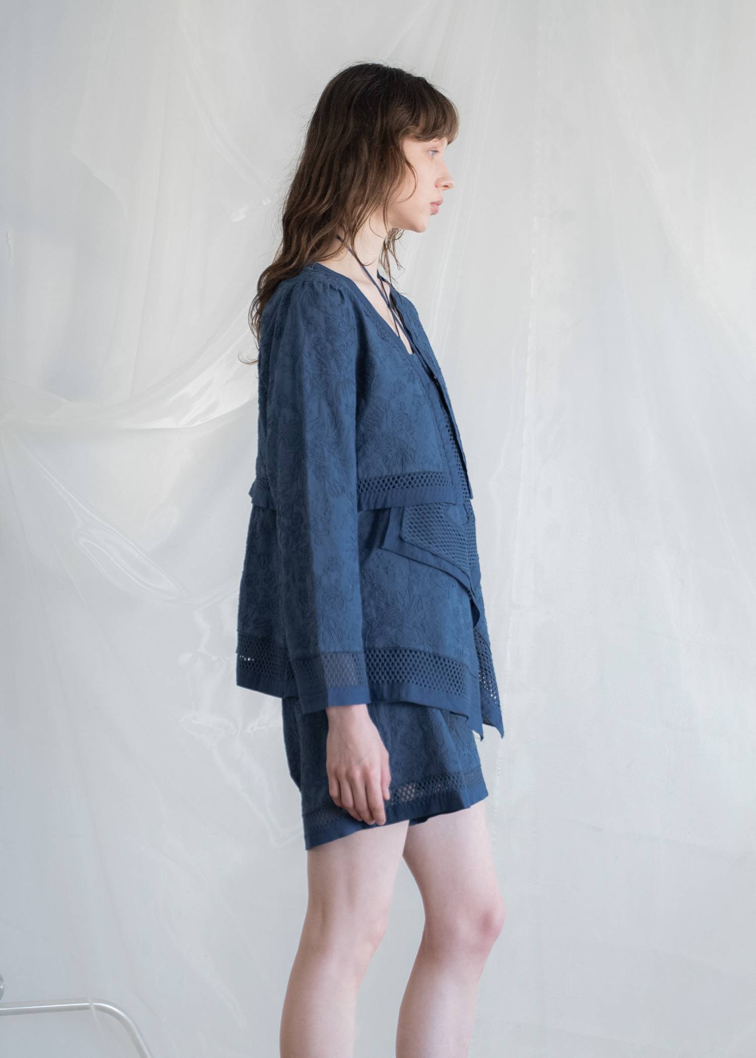 trimming lace cropped bolero BL