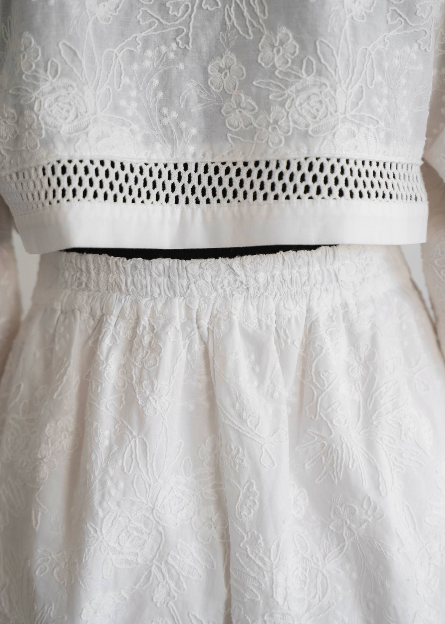 trimming lace cropped bolero BL