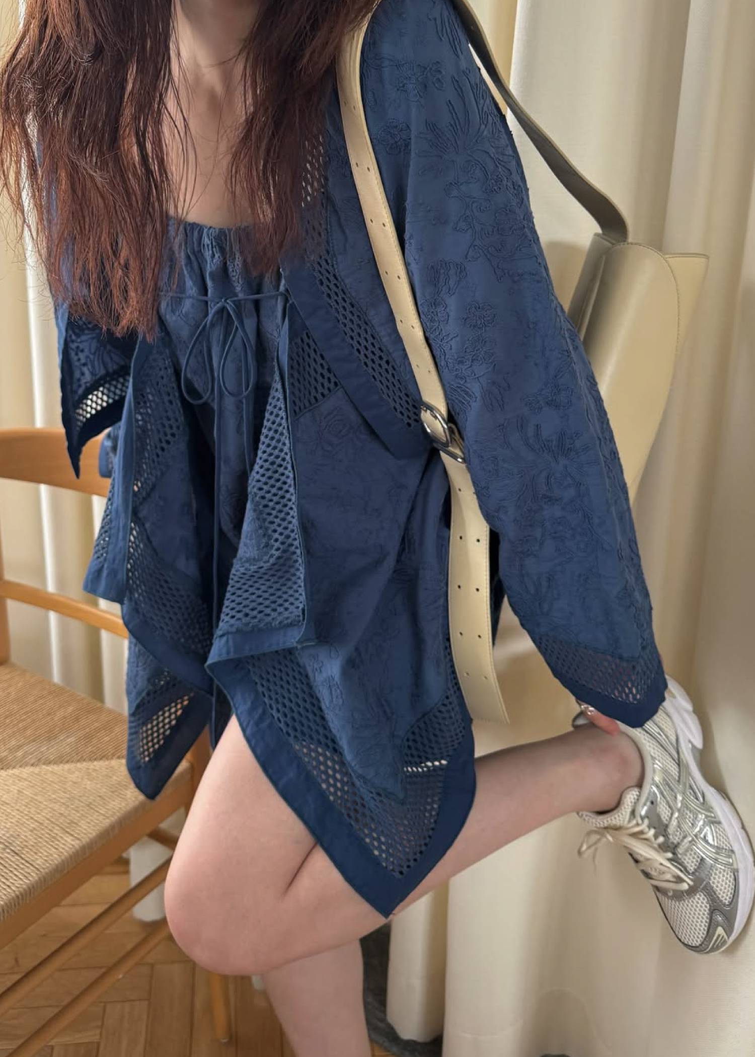 trimming lace cropped bolero BL