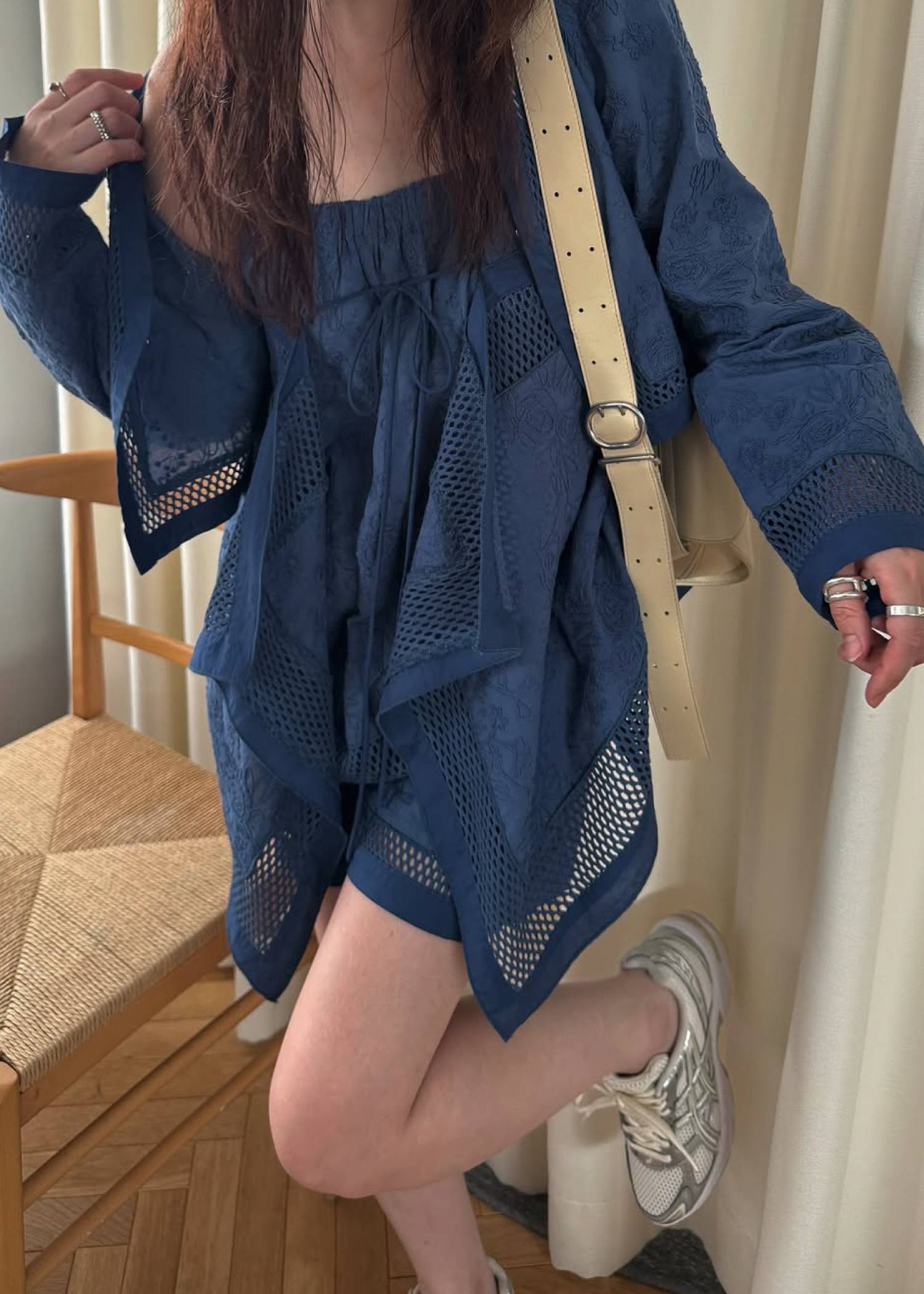 trimming lace cropped bolero BL