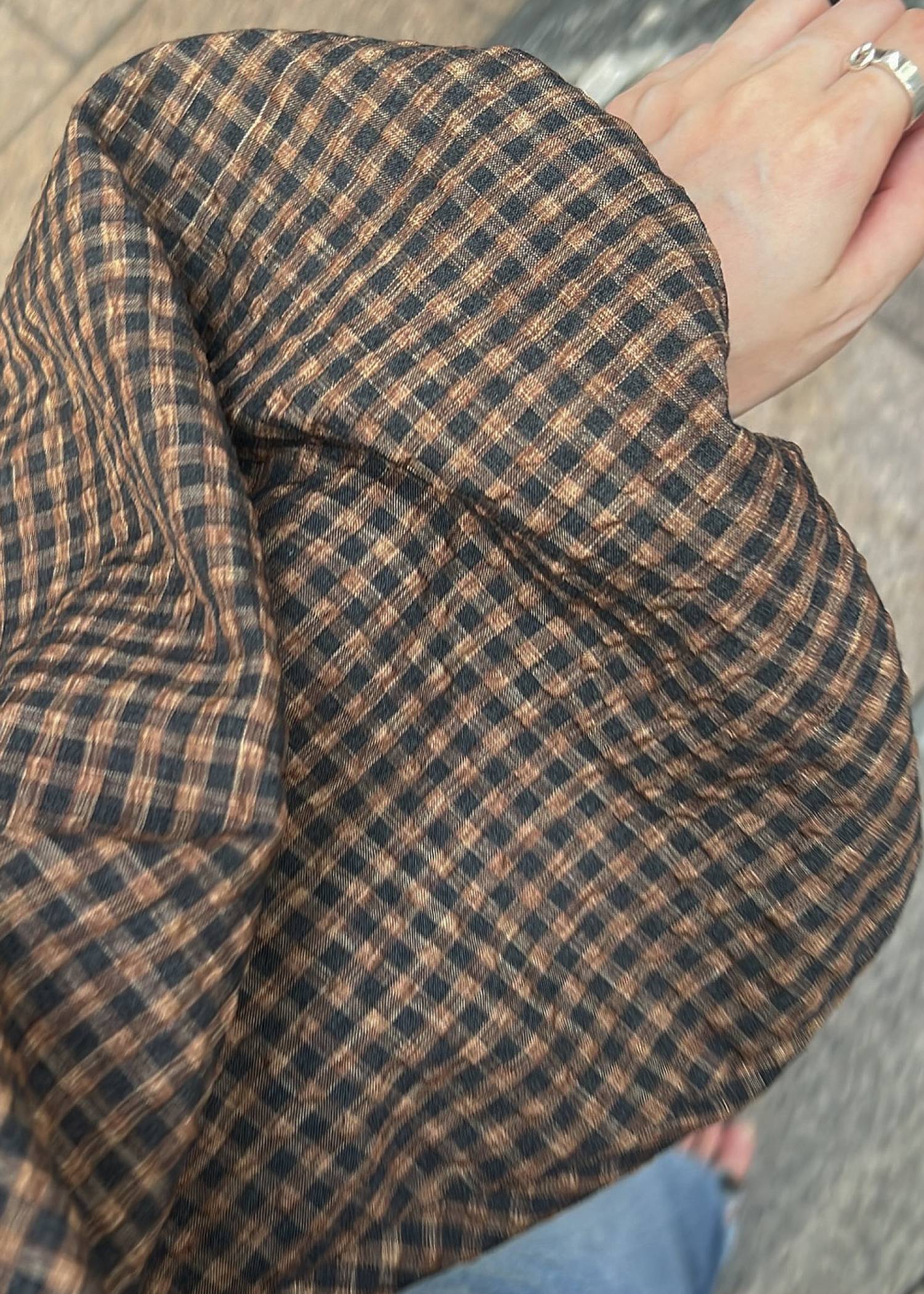 volume sleeve shirring hem tiered BL