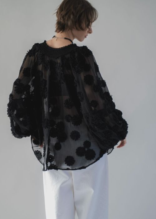 flower motif sheer BL