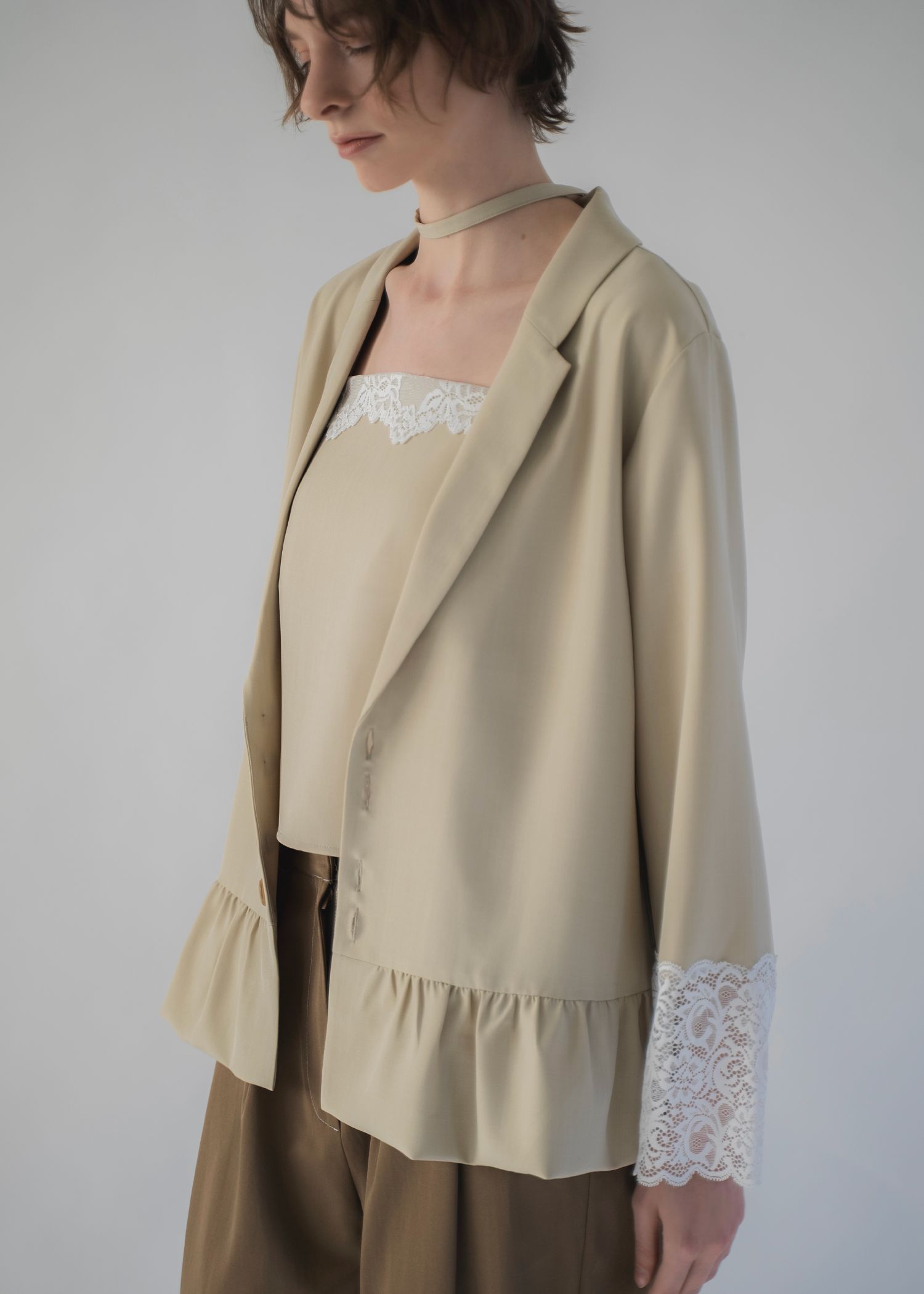 lace basic bare camisole