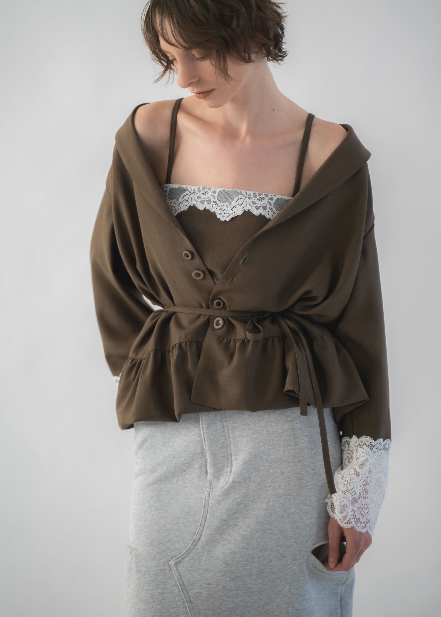 lace basic bare camisole