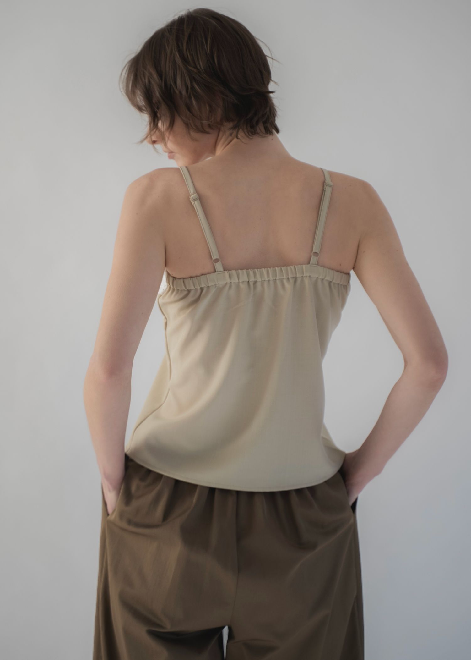 lace basic bare camisole