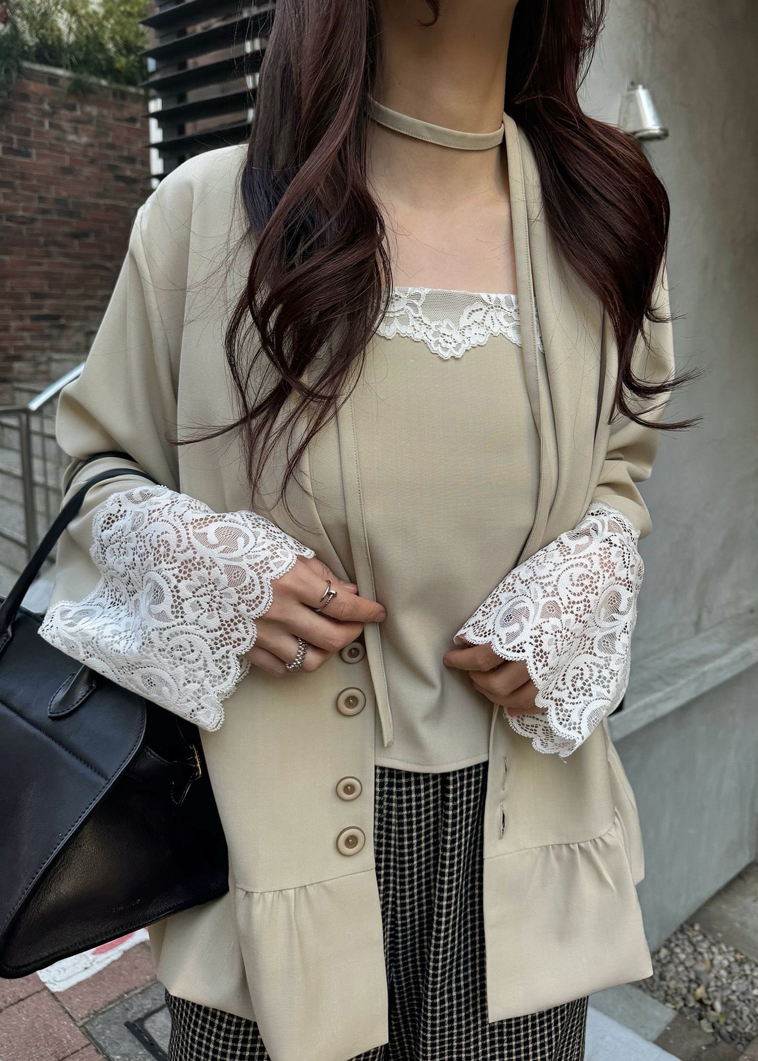 lace basic bare camisole