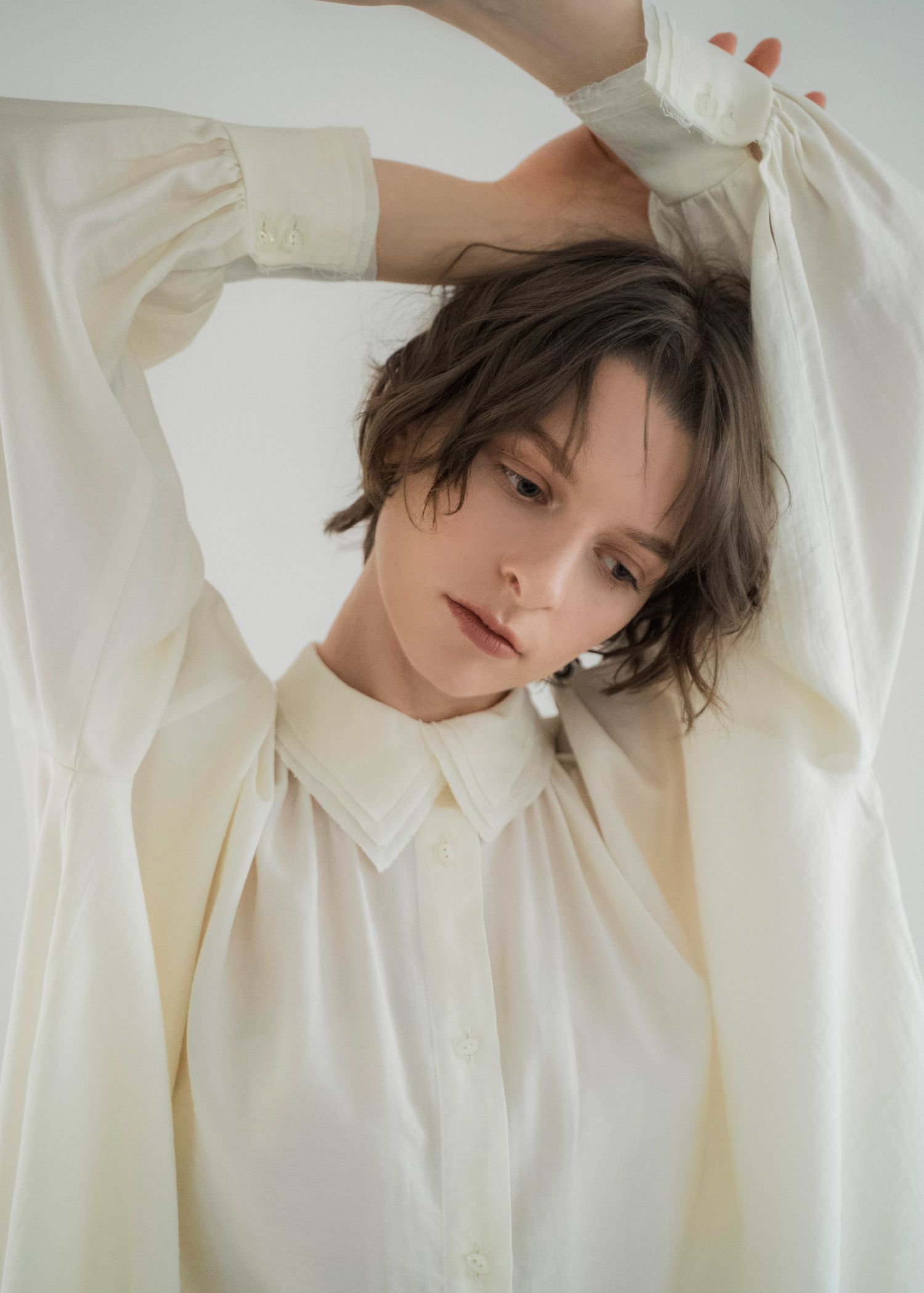 collar & cuffs triple layered over SH