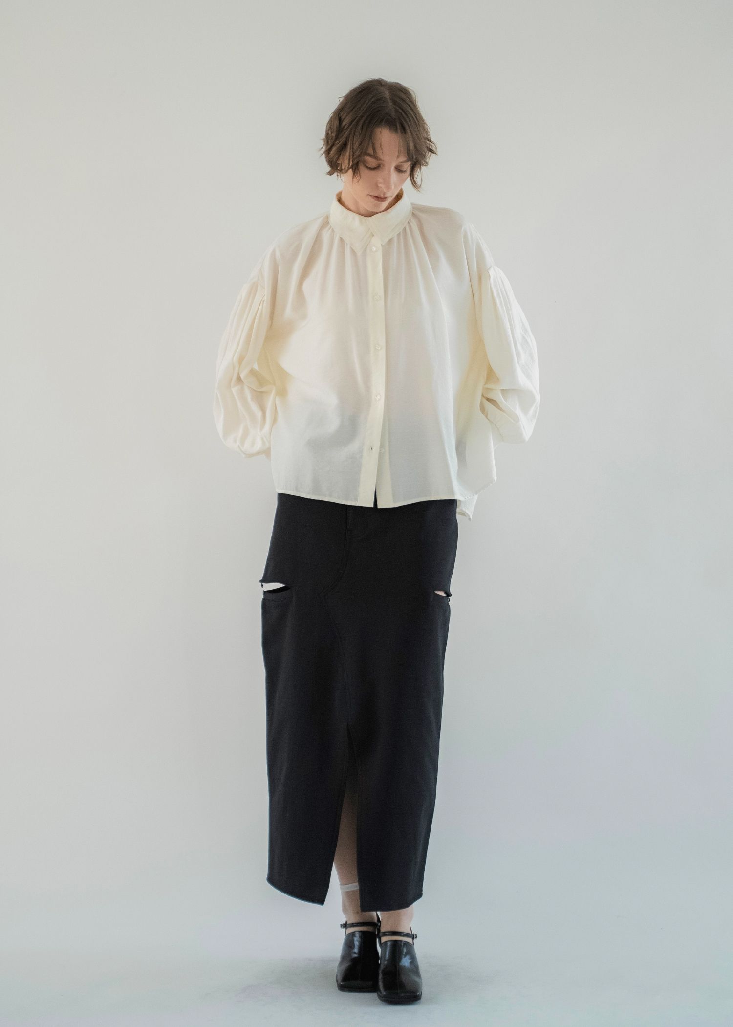 collar & cuffs triple layered over SH