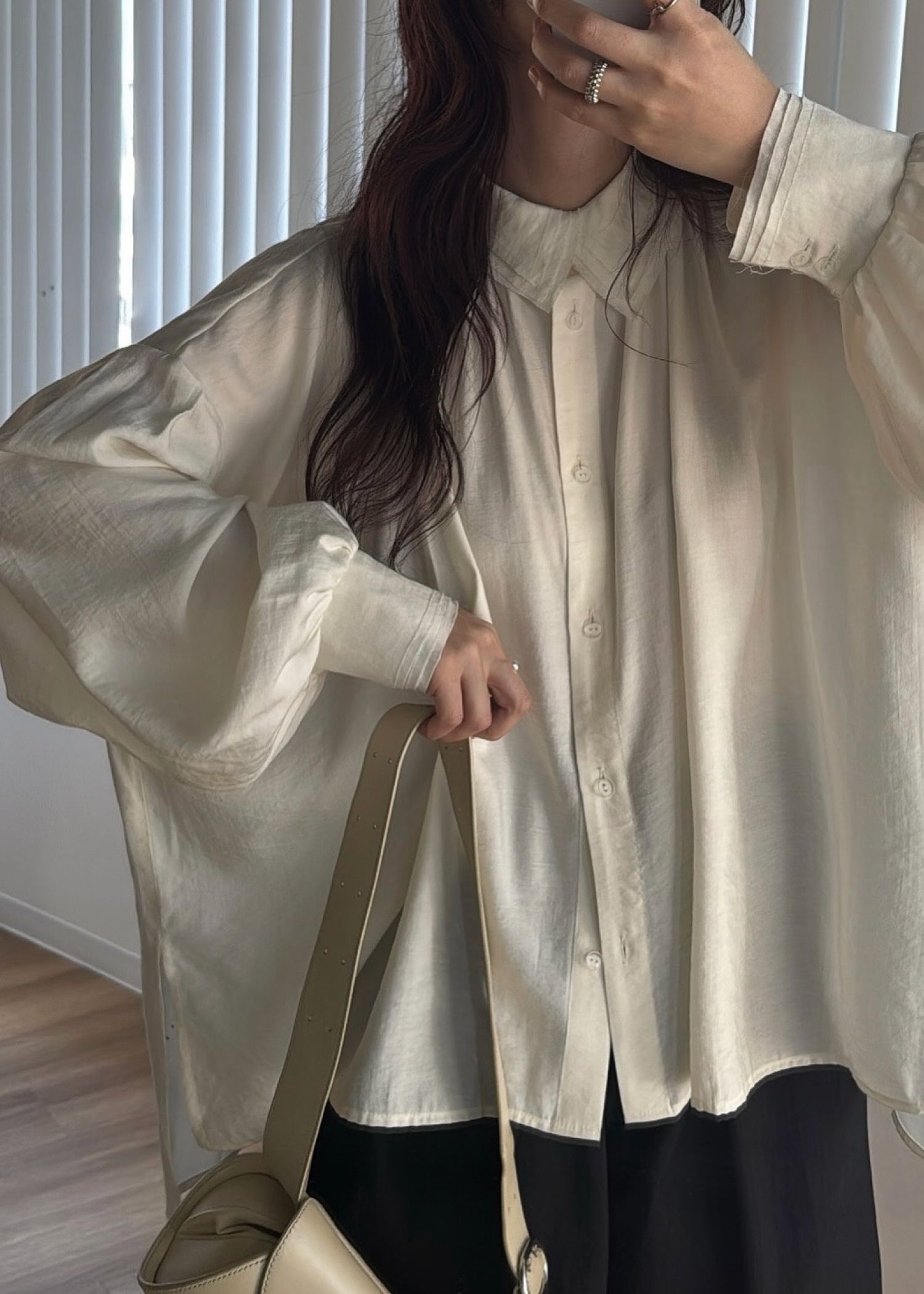 collar & cuffs triple layered over SH