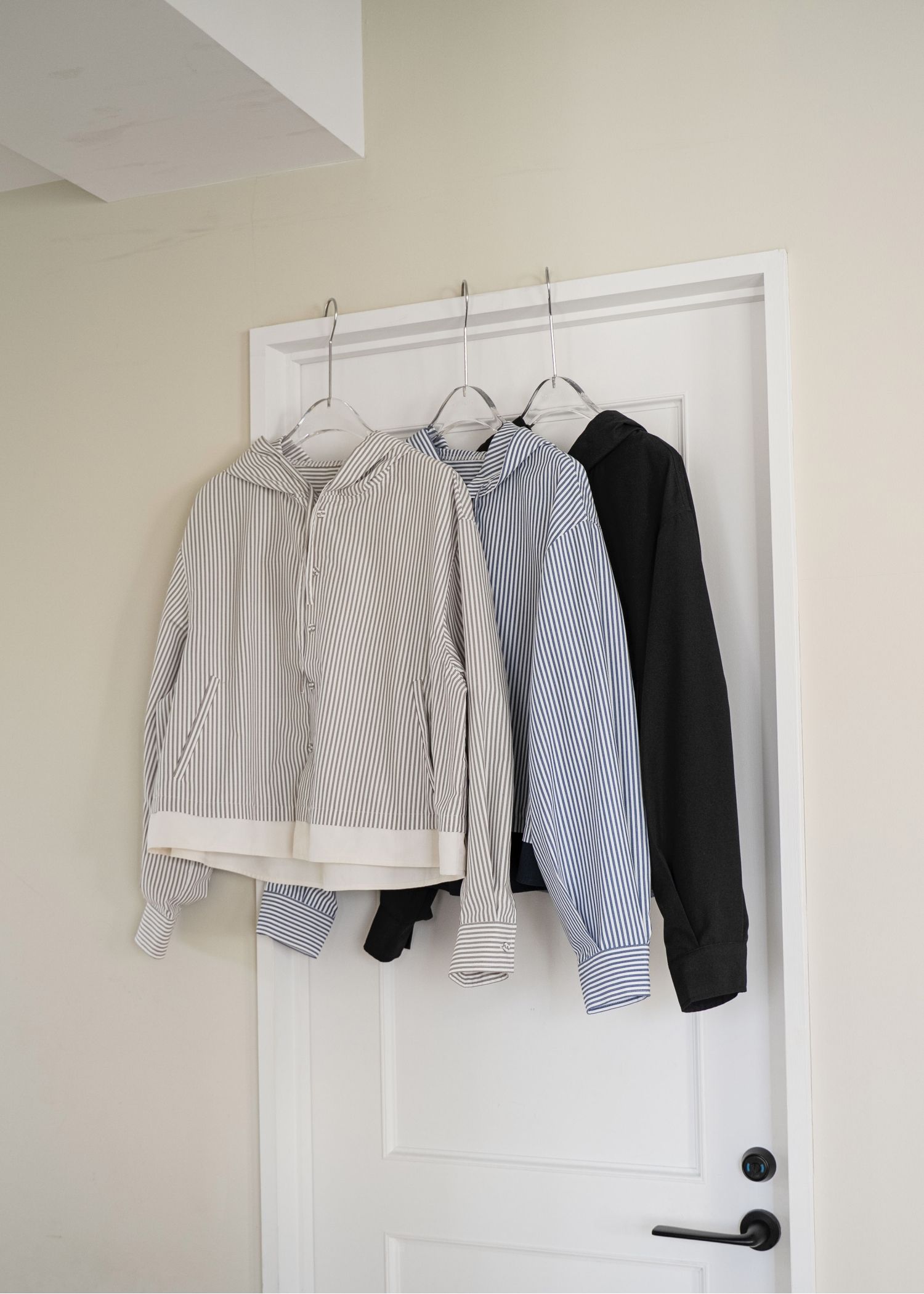 UV cut layered hem shirt hoodie tops