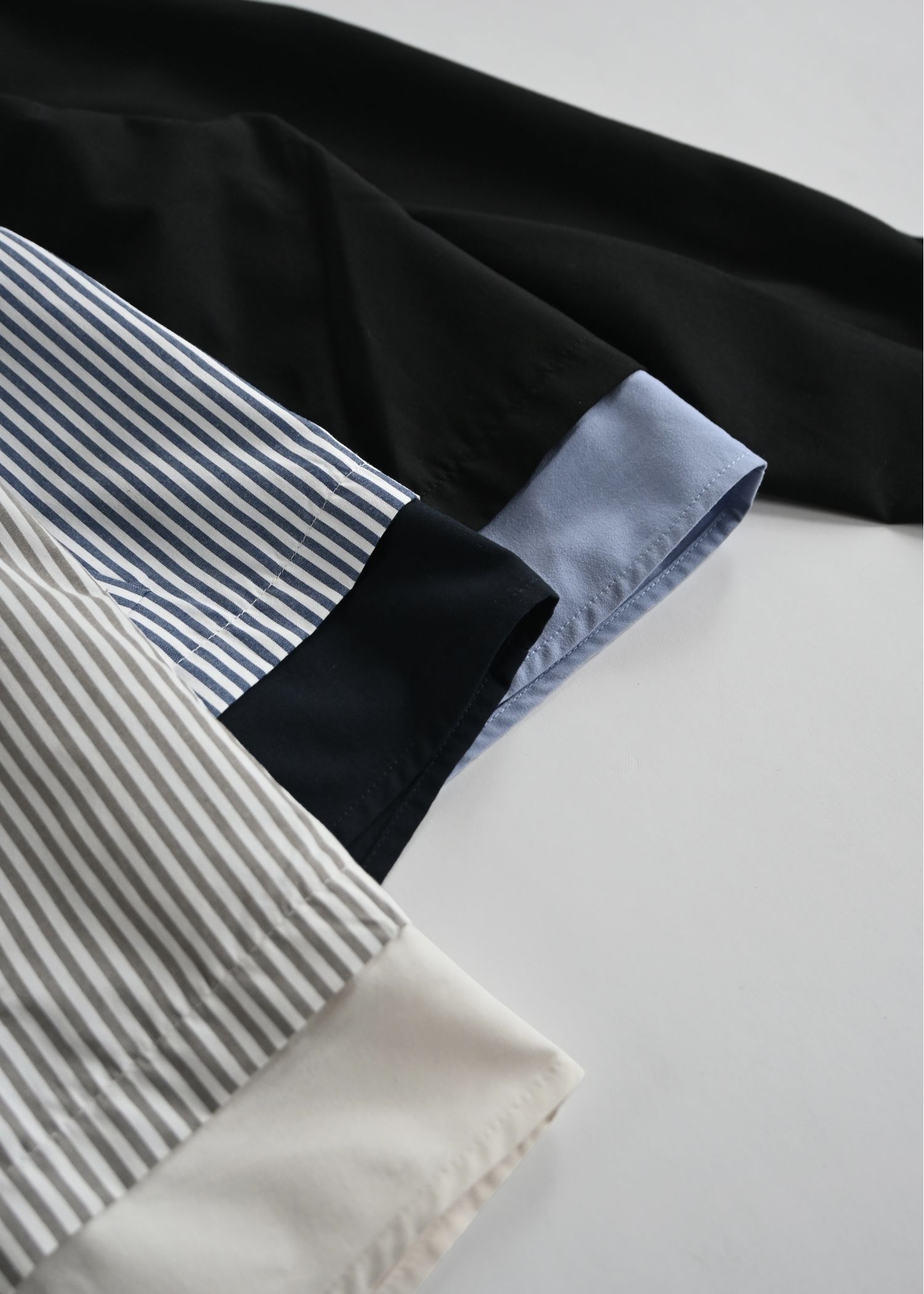 UV cut layered hem shirt hoodie tops