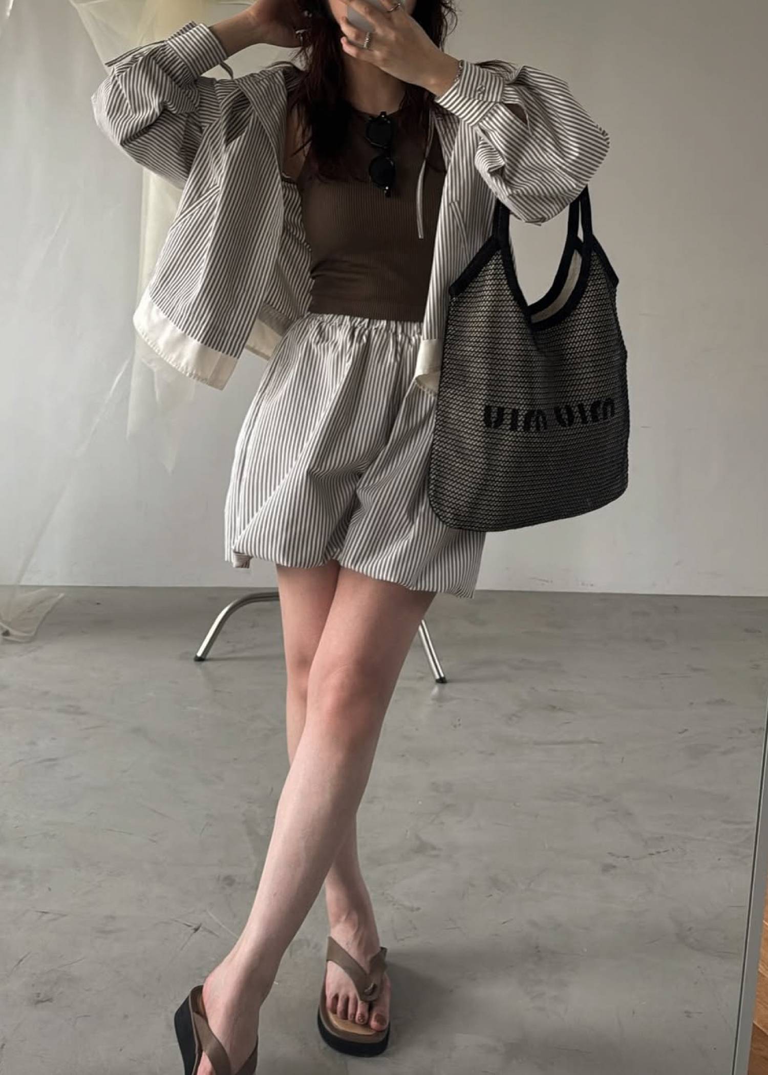 UV cut layered hem shirt hoodie tops