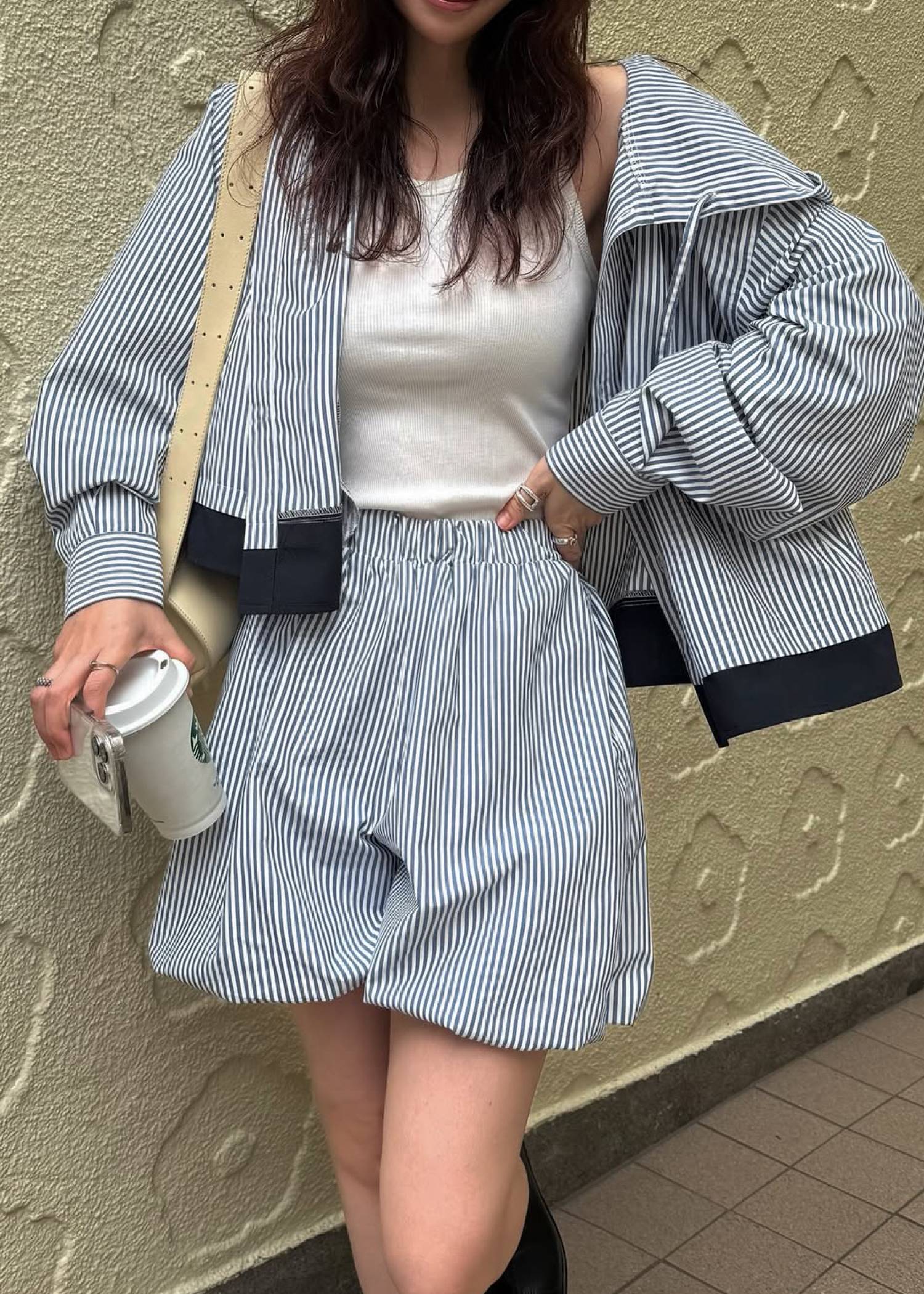 UV cut layered hem shirt hoodie tops