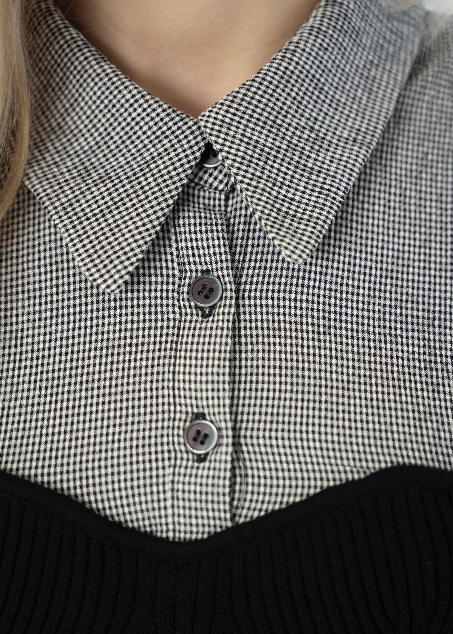 knit bustier docking peplum BL