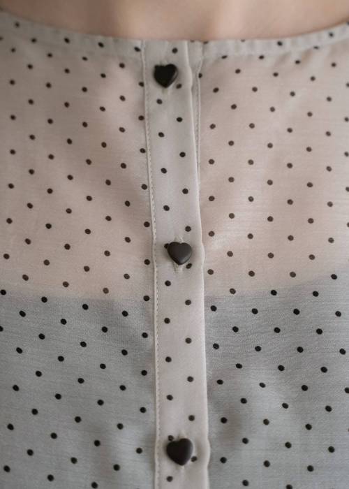 volume sleeve dot scrunchie BL