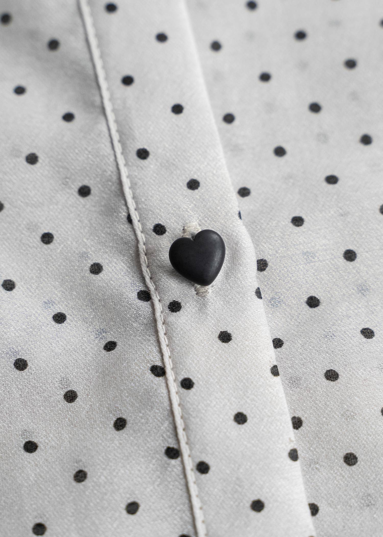 volume sleeve dot scrunchie BL