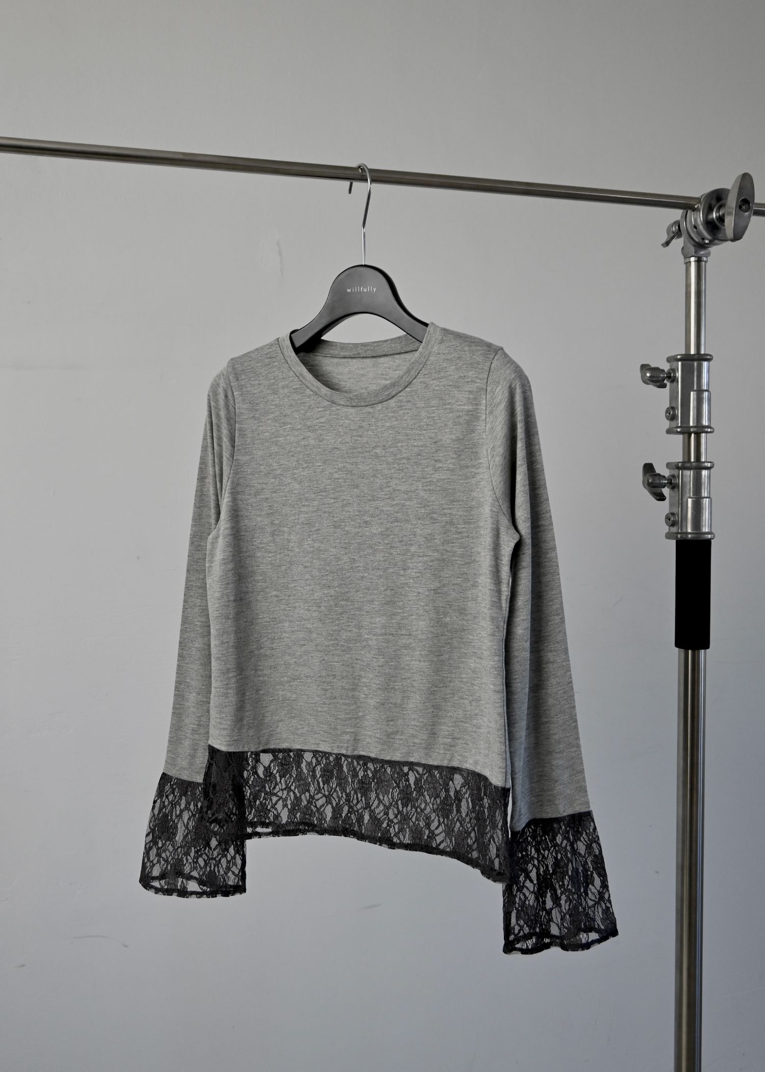 hem lace sheer cut and sew tops
