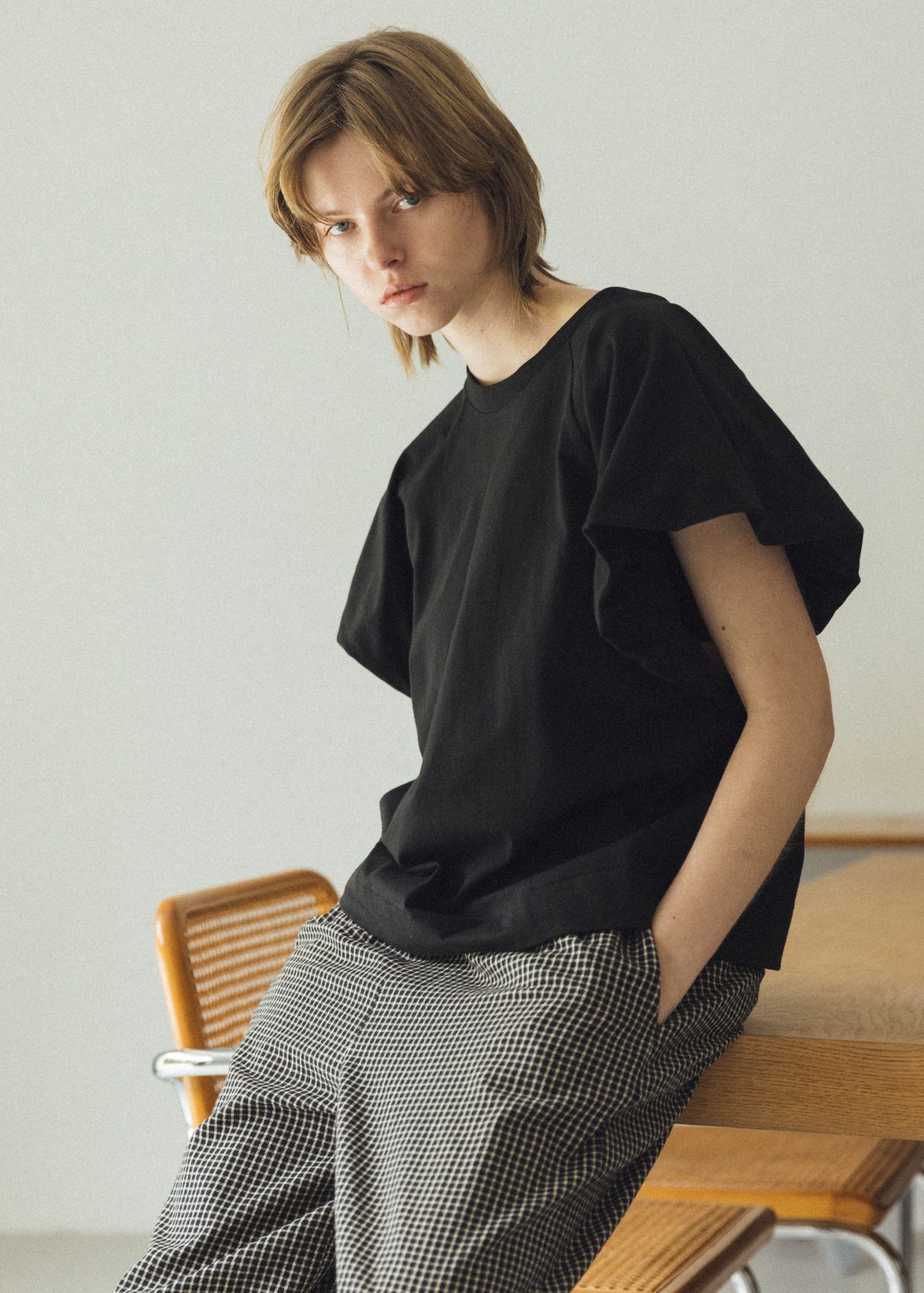 【Hanes for WILLFULLY】2P BEEFY-T balloon sleeve tops