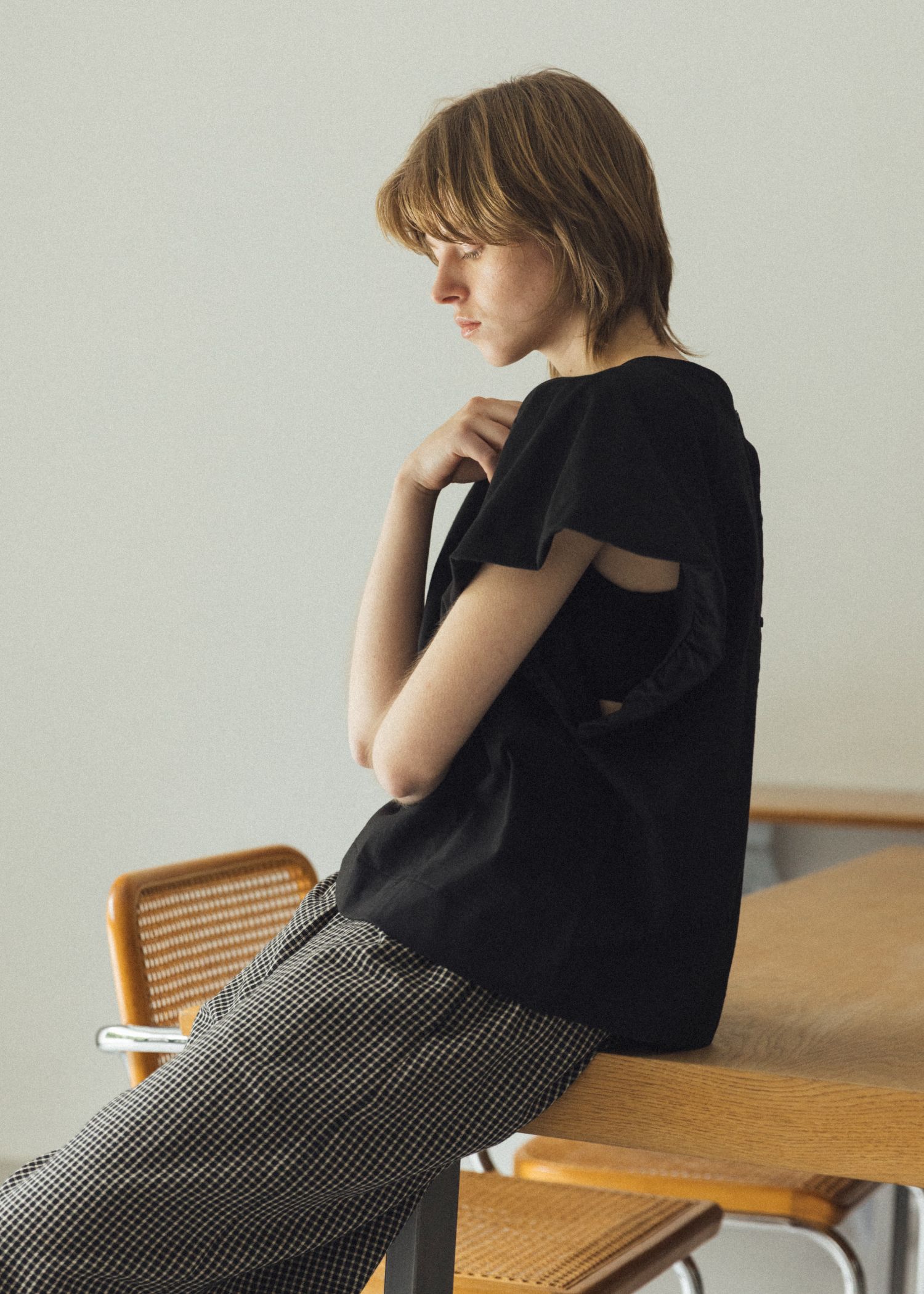 【Hanes for WILLFULLY】2P BEEFY-T balloon sleeve tops