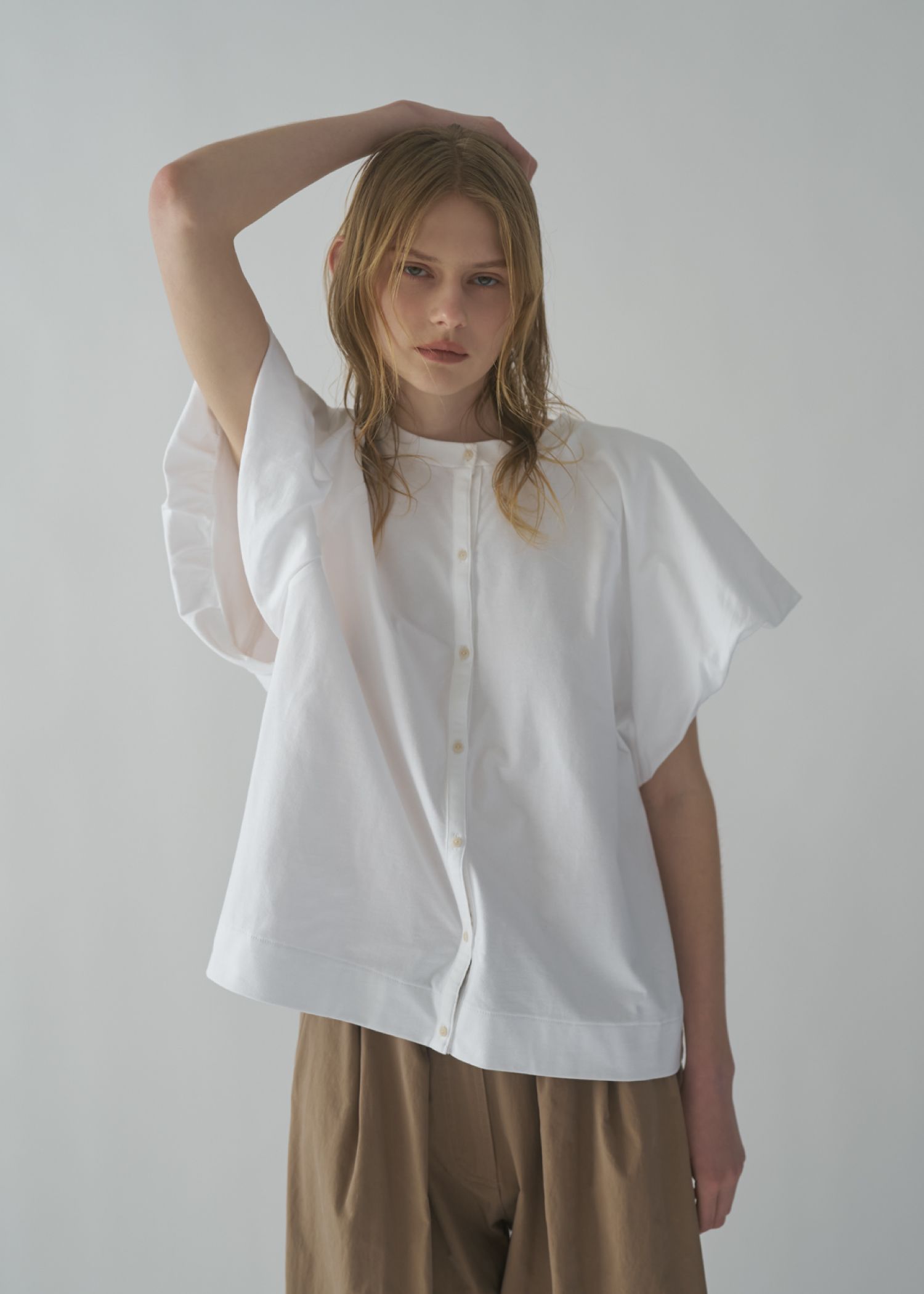 【Hanes for WILLFULLY】2P BEEFY-T balloon sleeve tops