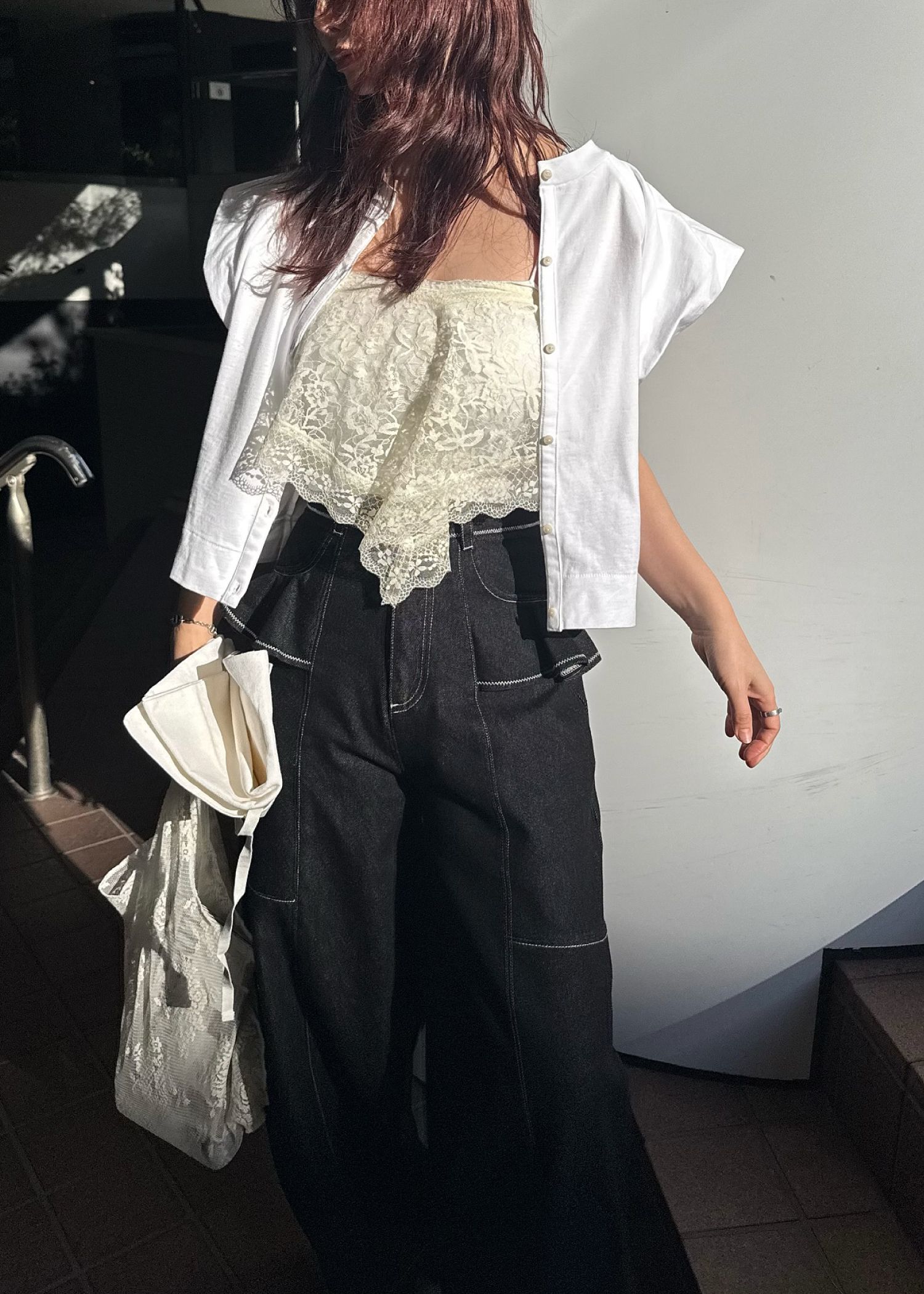 【Hanes for WILLFULLY】2P BEEFY-T balloon sleeve tops