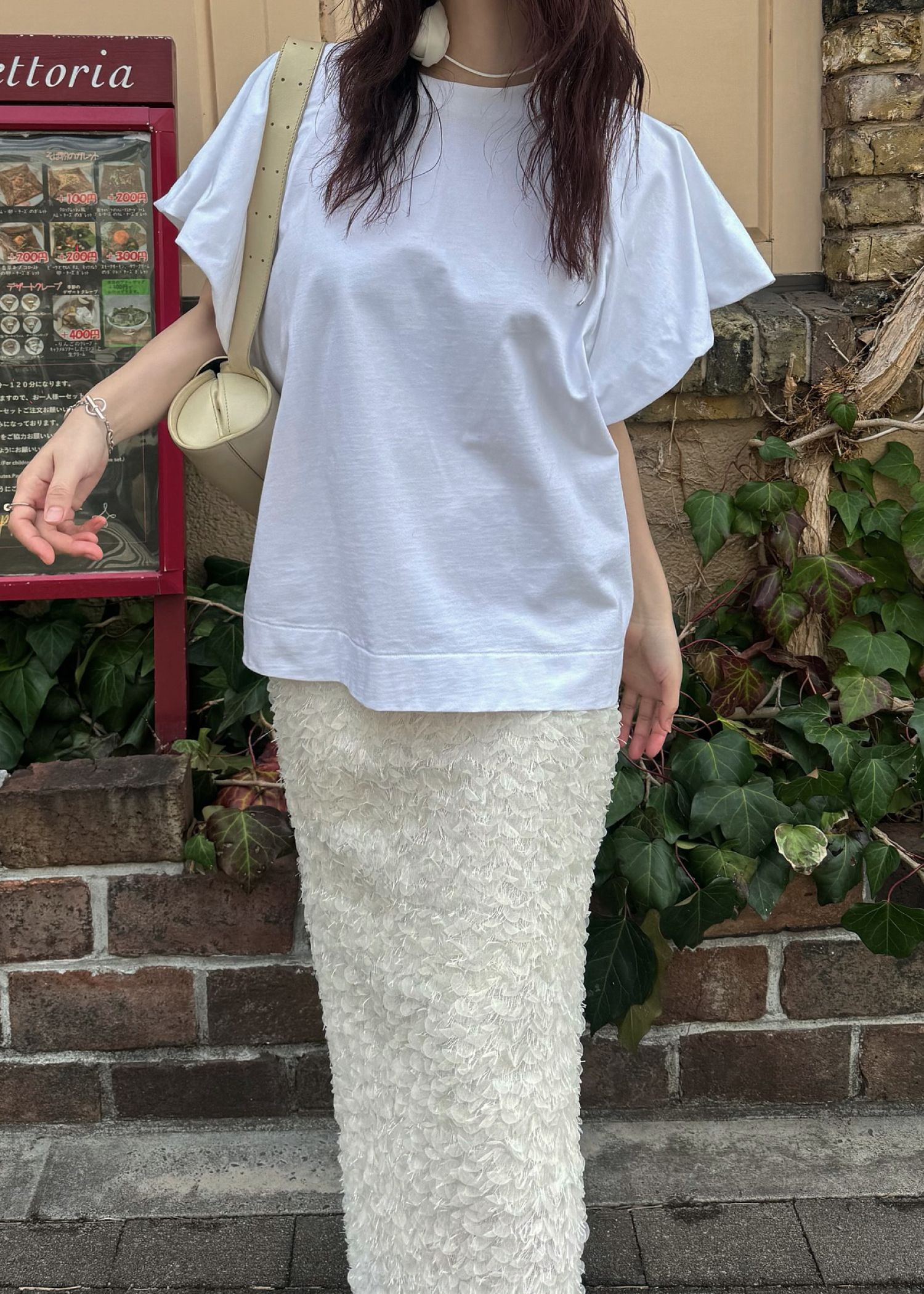 【Hanes for WILLFULLY】2P BEEFY-T balloon sleeve tops