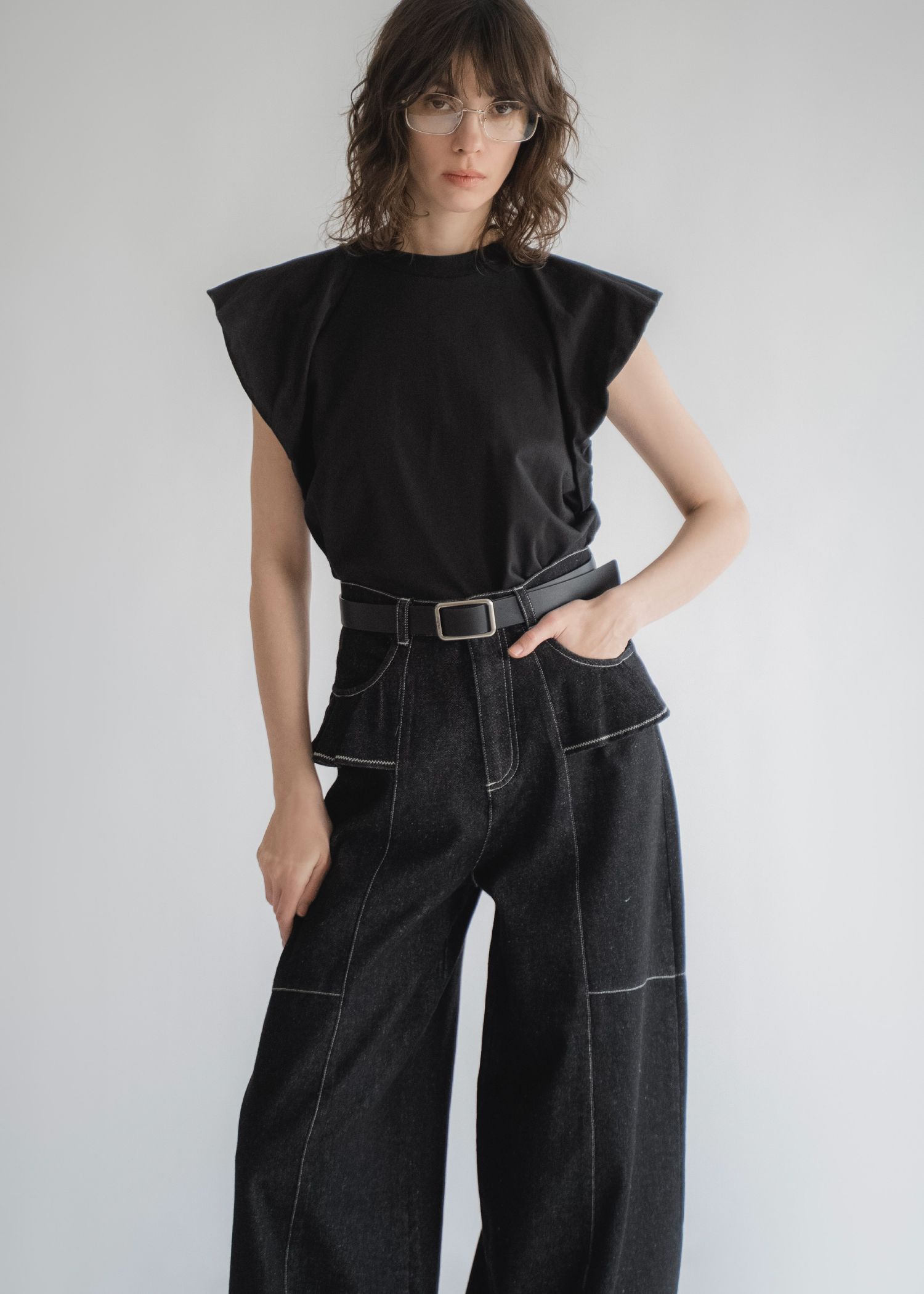 【Hanes for WILLFULLY】2P BEEFY-T balloon sleeve tops