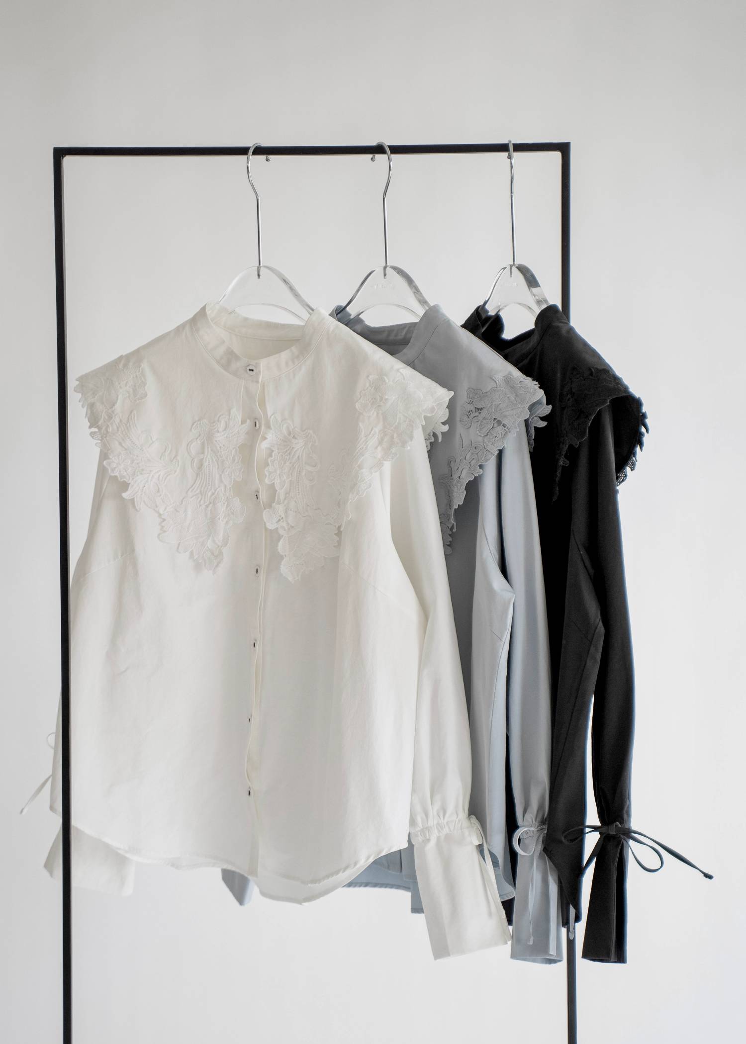 motif lace big collar SH