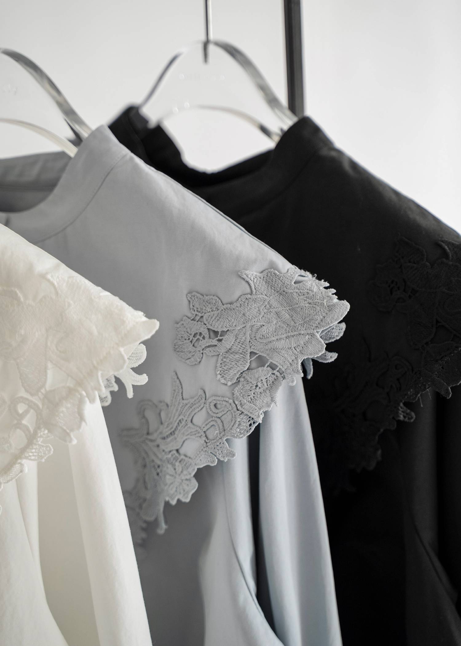 motif lace big collar SH