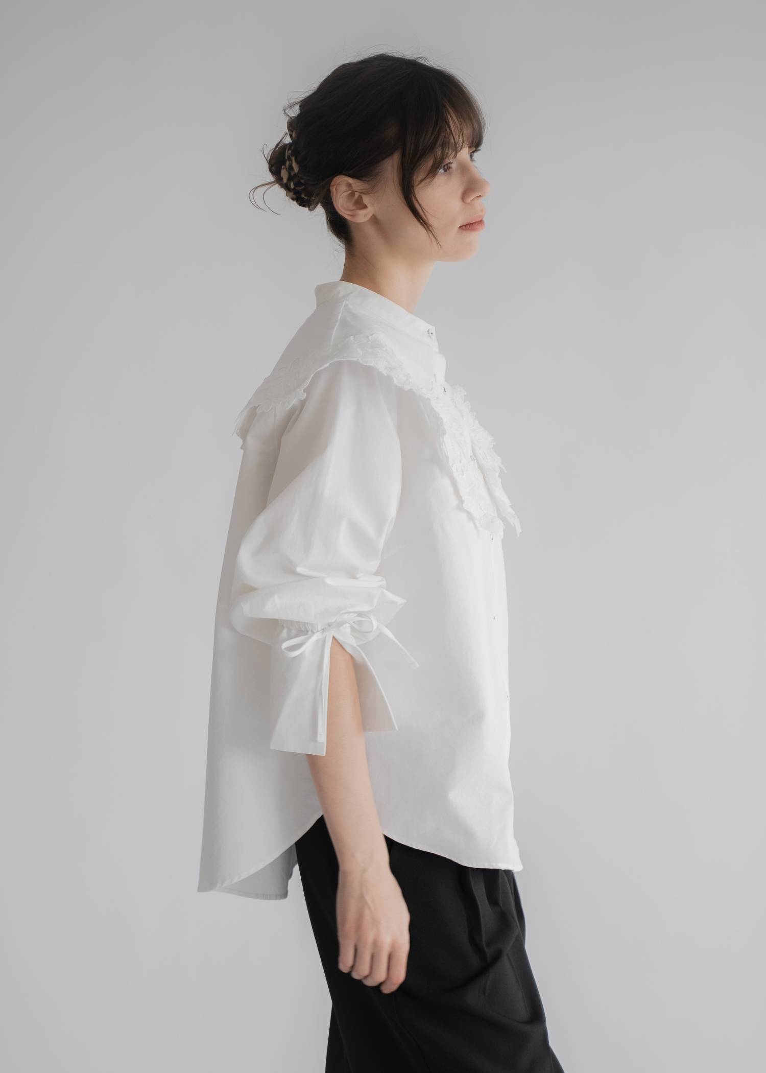 motif lace big collar SH