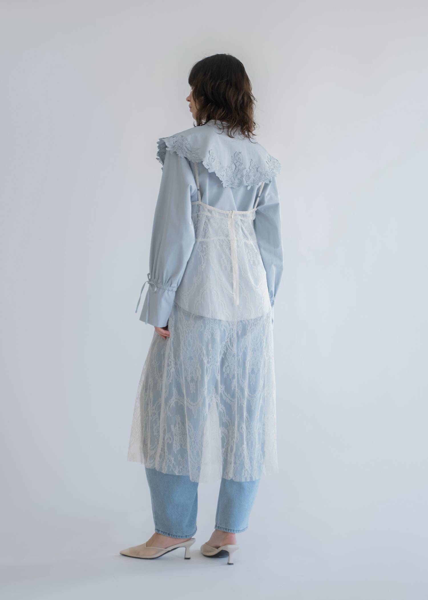 motif lace big collar SH